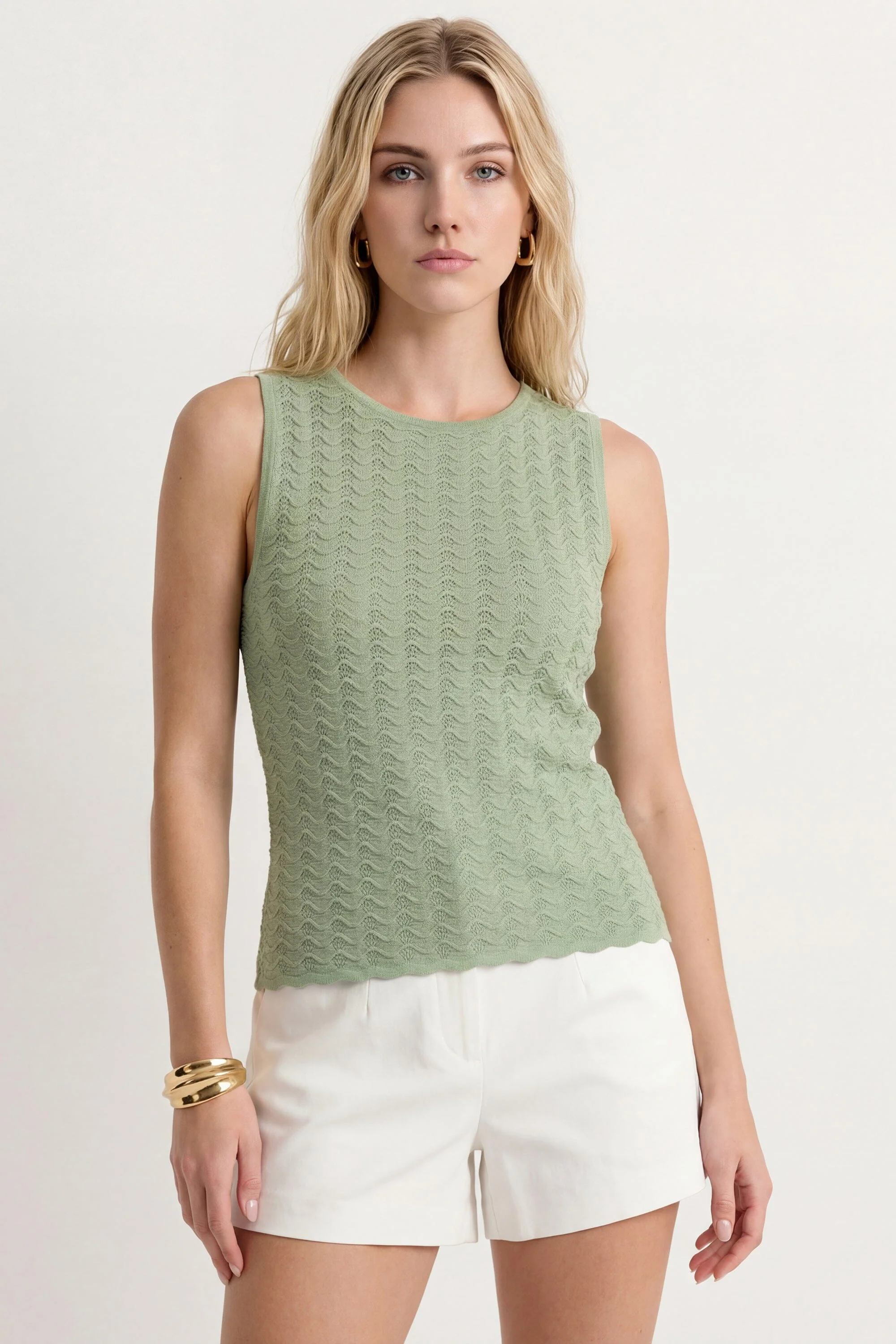 TOP - CHLOTILDA - VERT PALE - Image 2