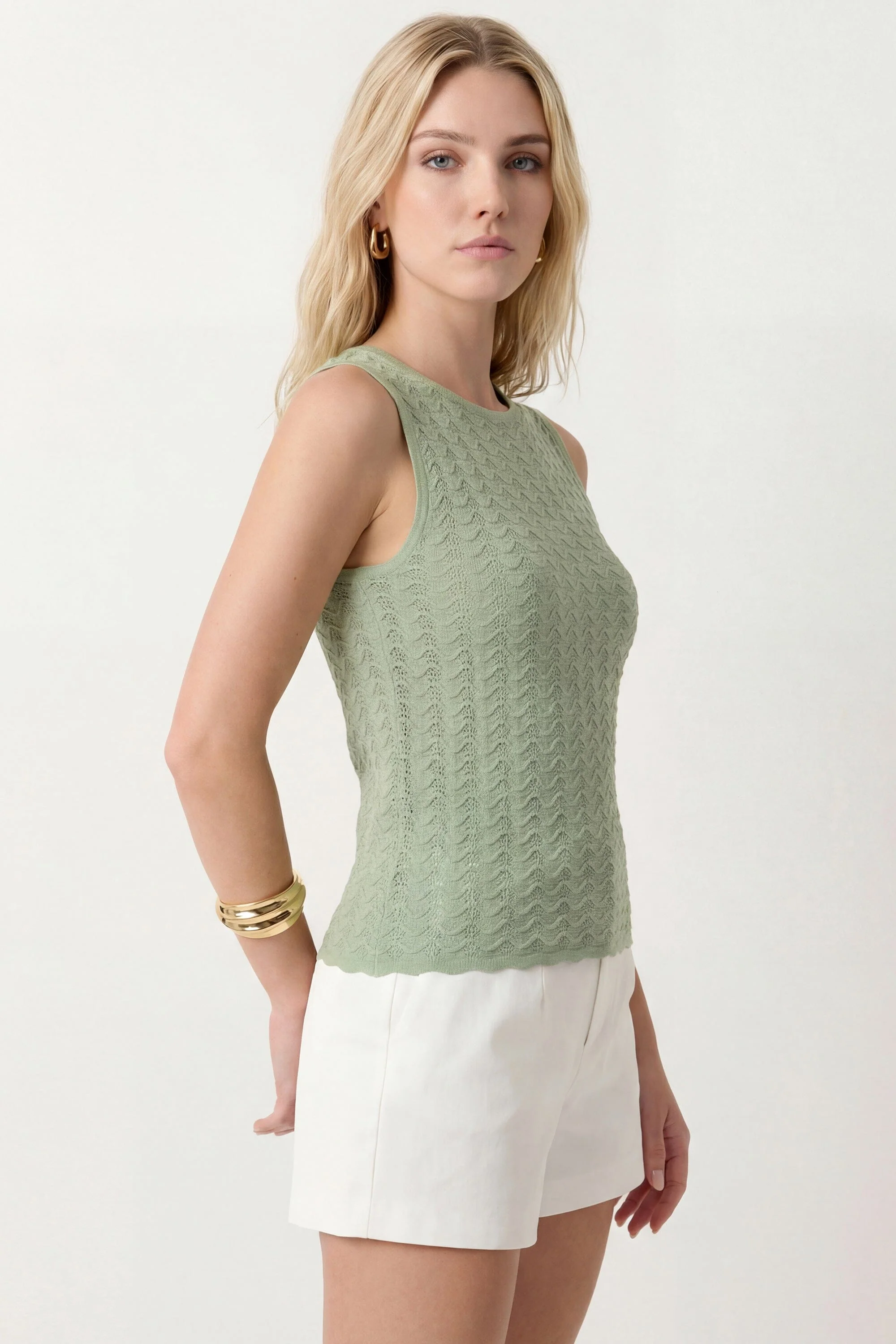 TOP - CHLOTILDA - VERT PALE - Image 3