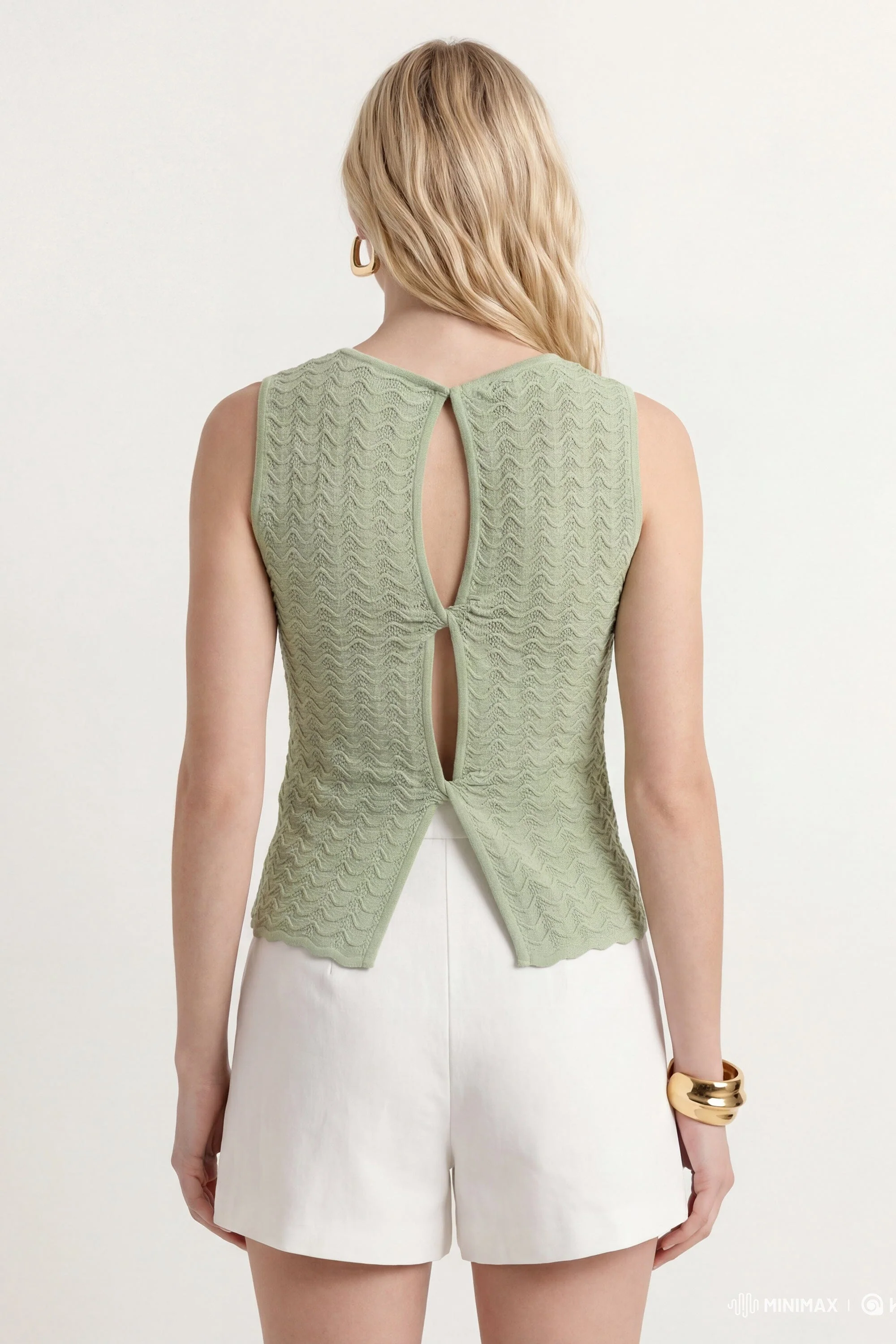 TOP - CHLOTILDA - VERT PALE - Image 4
