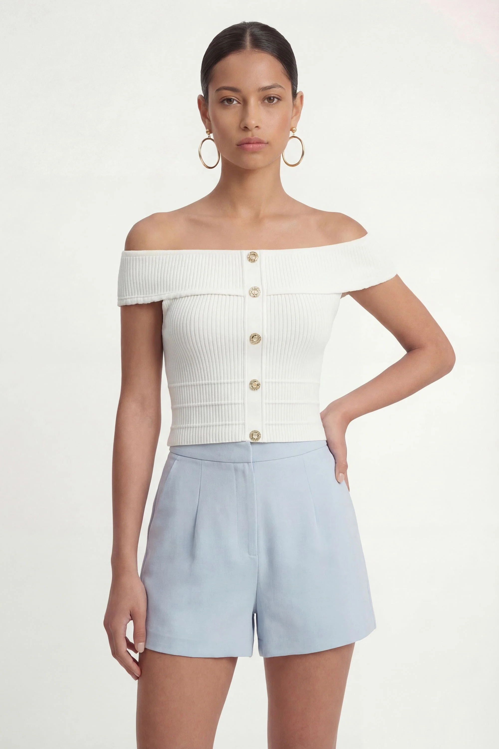 PULL COL BARDOT - CHRISTEN - ECRU - Image 2