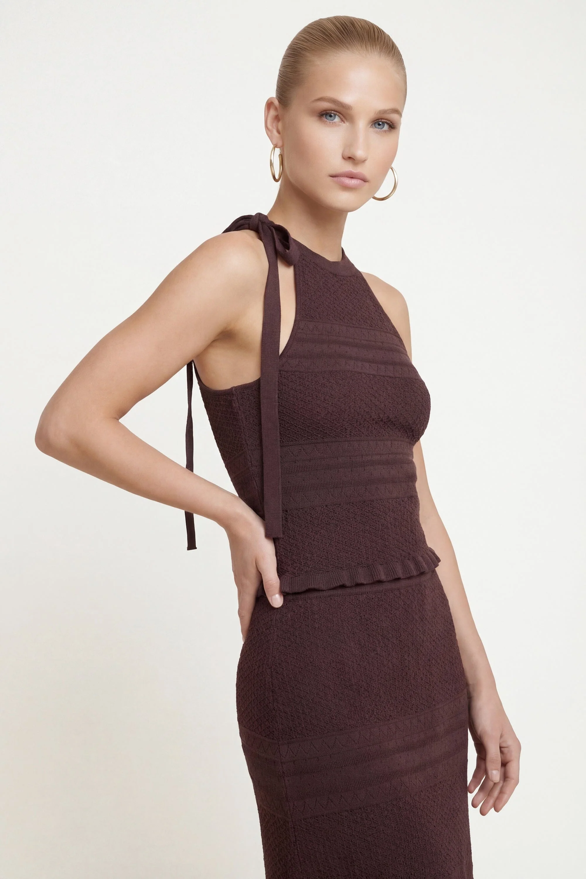 TOP MAILLE - CLYDE - CHOCOLAT - Image 3