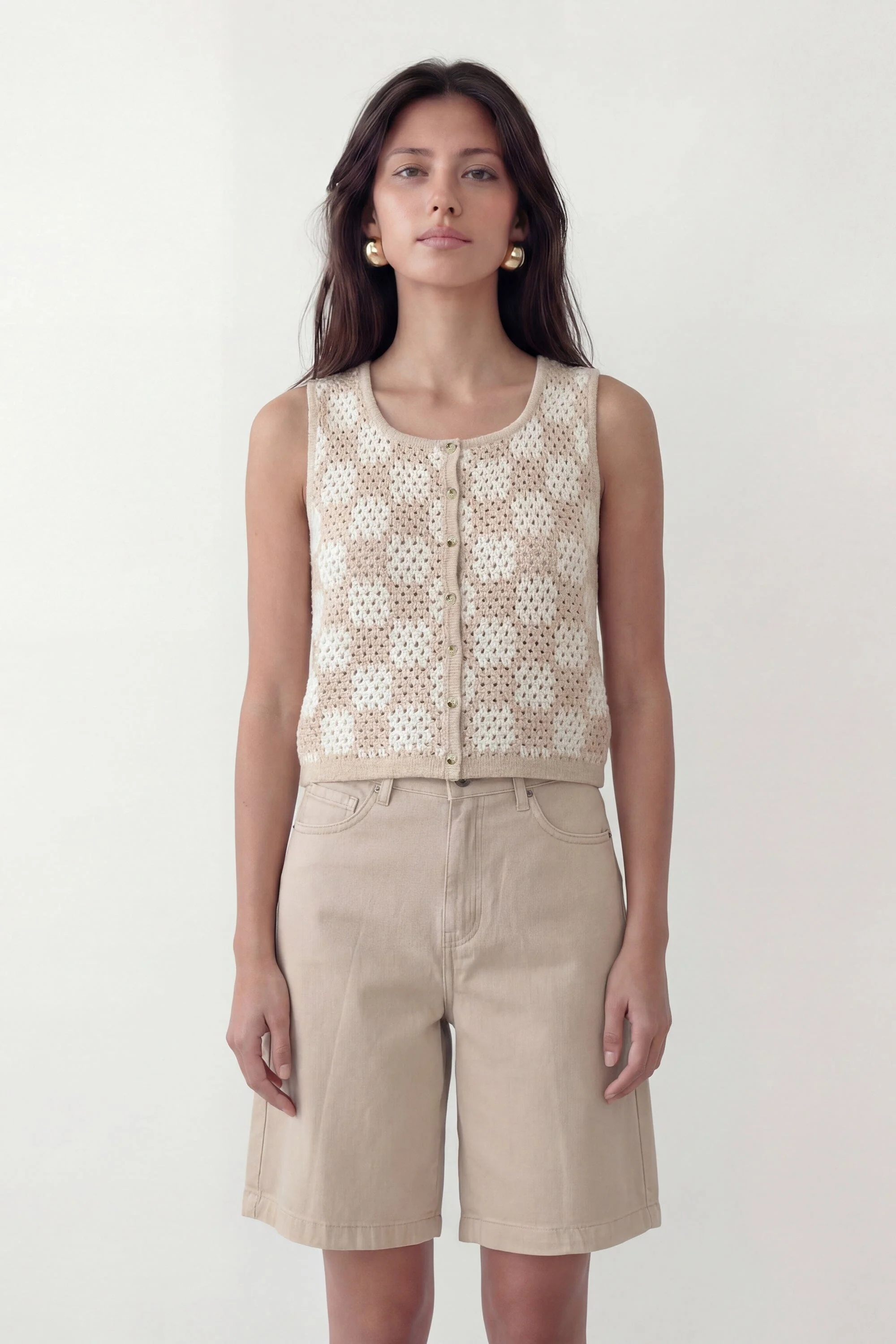 PULL SANS MANCHES - COLETT - CREME - Image 3