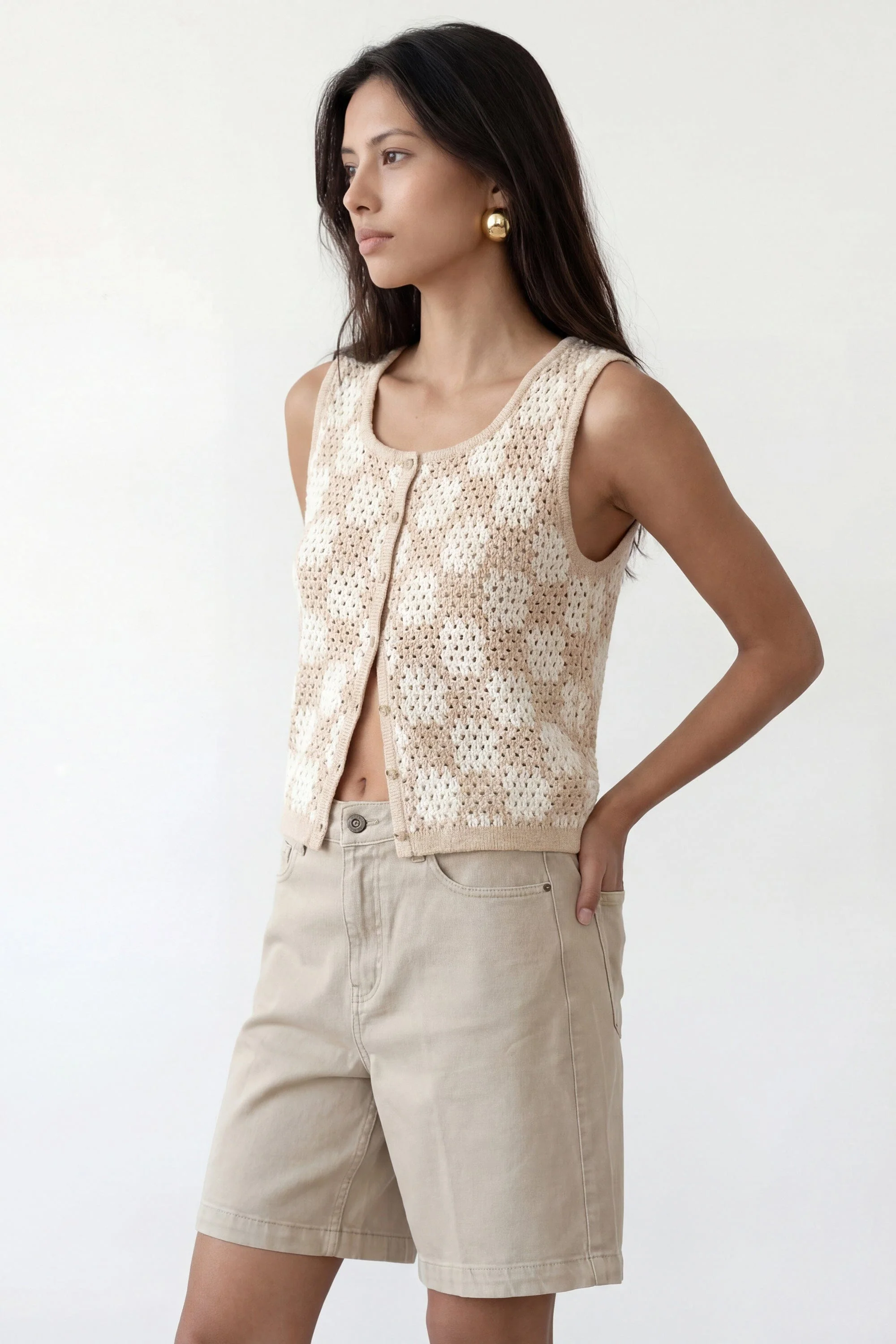 PULL SANS MANCHES - COLETT - CREME - Image 4
