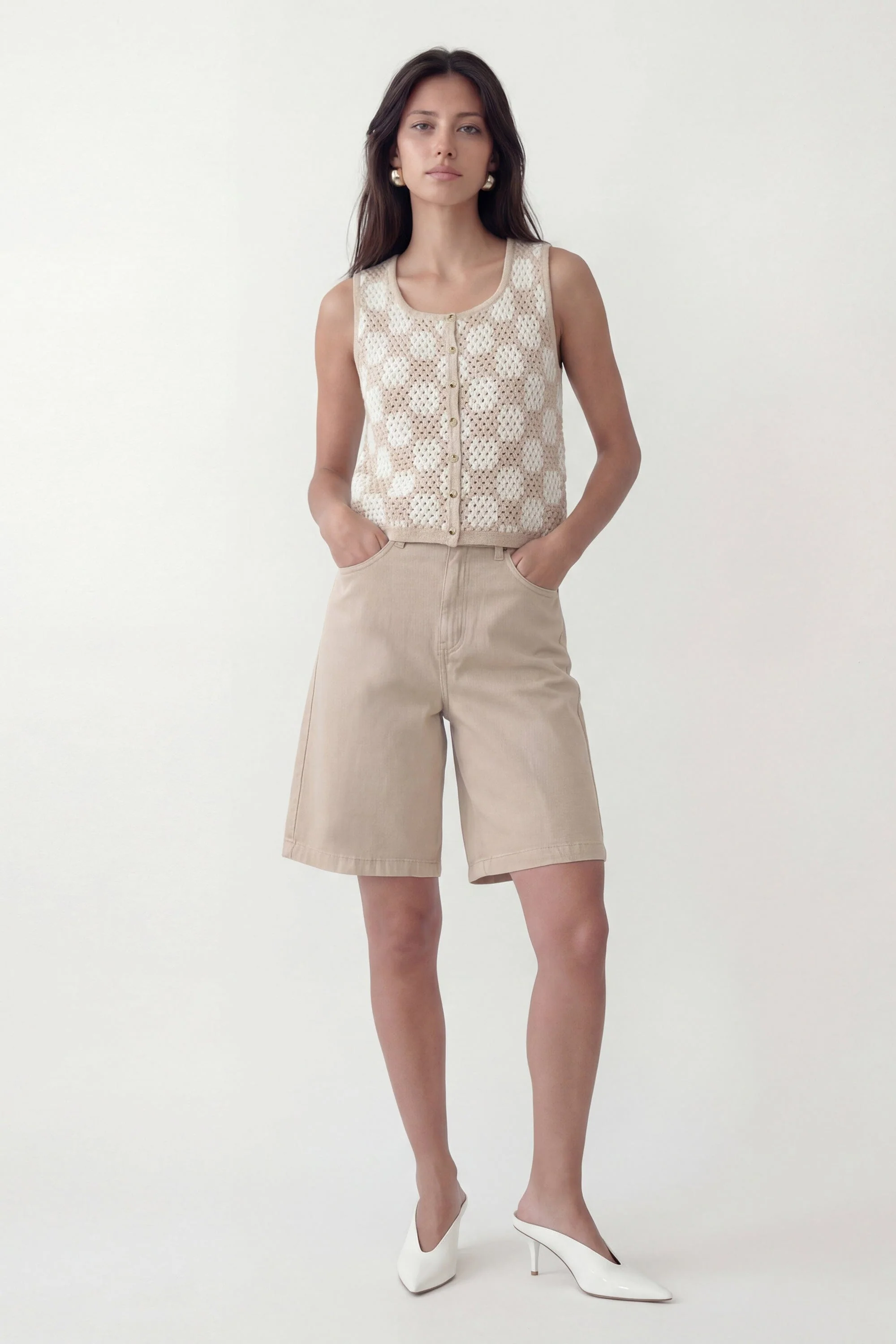 PULL SANS MANCHES - COLETT - CREME - Image 5