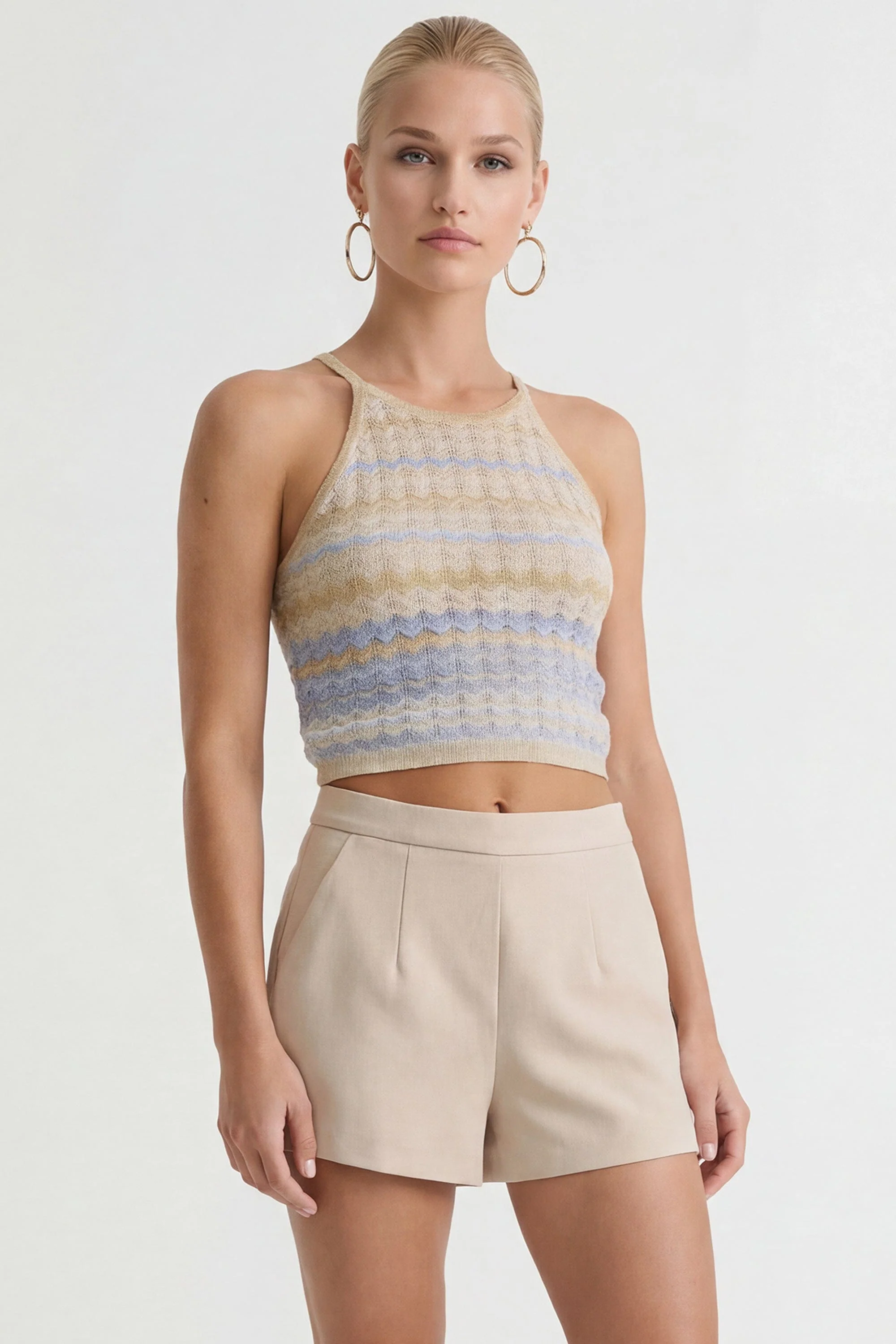 TOP MAILLE - CYNTHIA - BLEU - Image 3