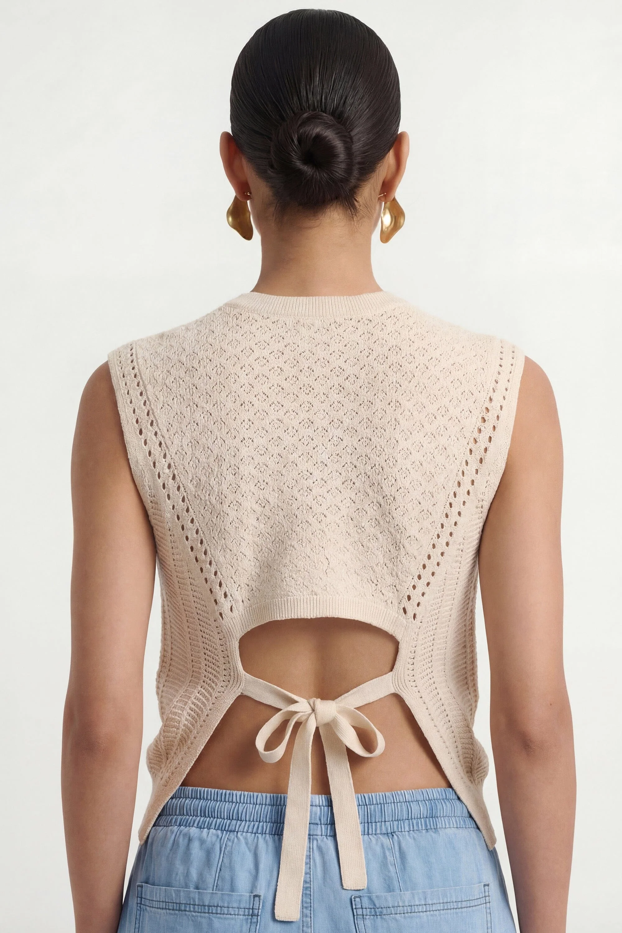 PULL SANS MANCHE - CYRA - ECRU - Image 6