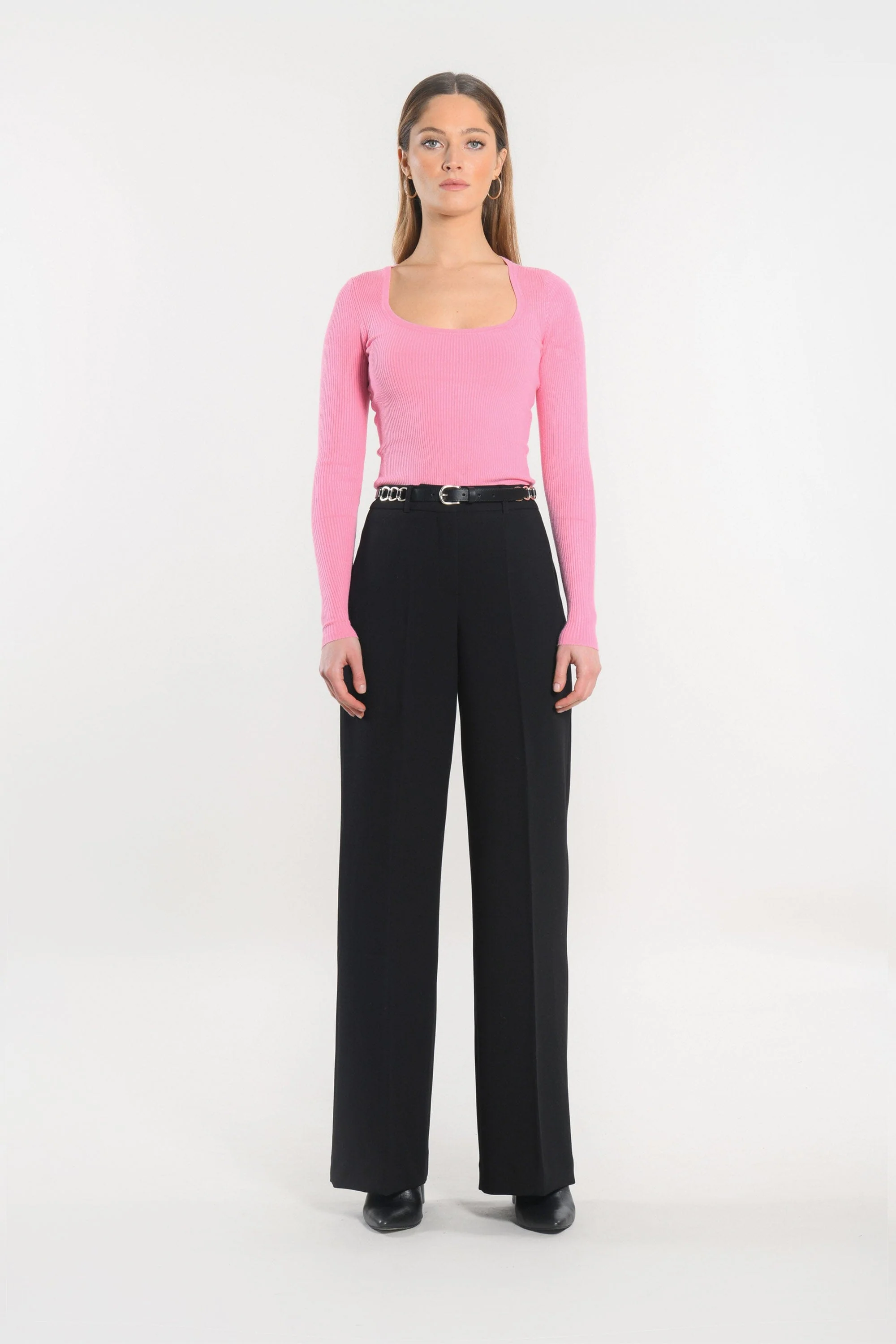PULL COL U - LOLITA - BOIS DE ROSE - Image 3