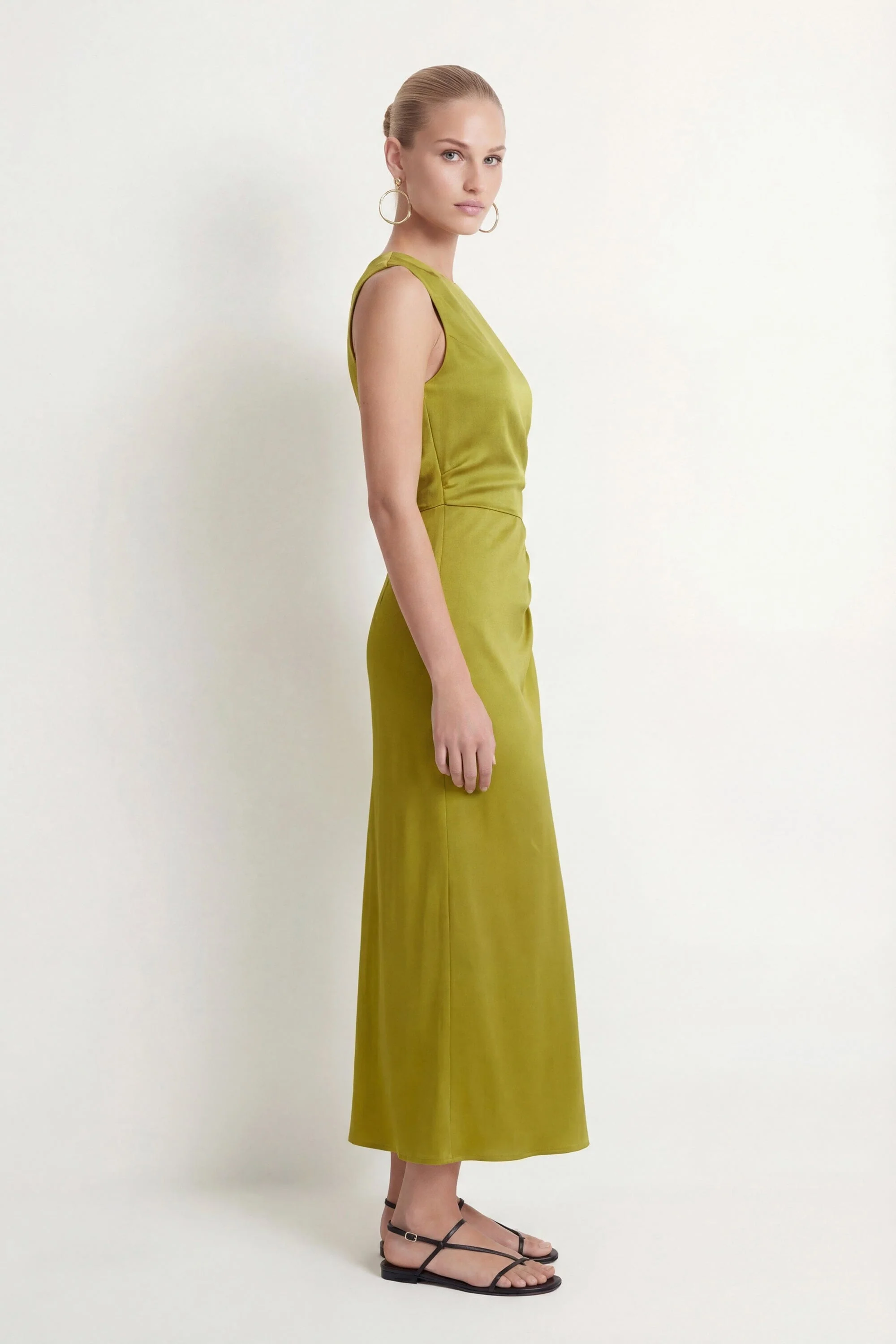 ROBE ASYMETRIQUE - CAPRI - ANIS - Image 4
