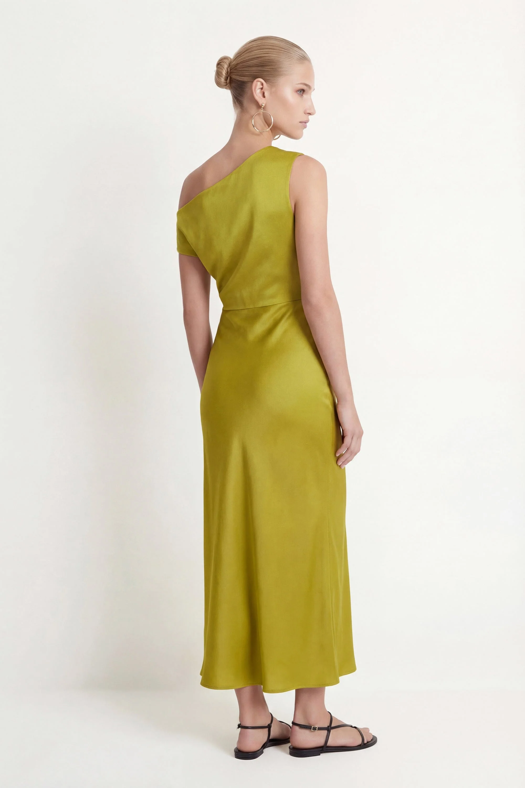 ROBE ASYMETRIQUE - CAPRI - ANIS - Image 6