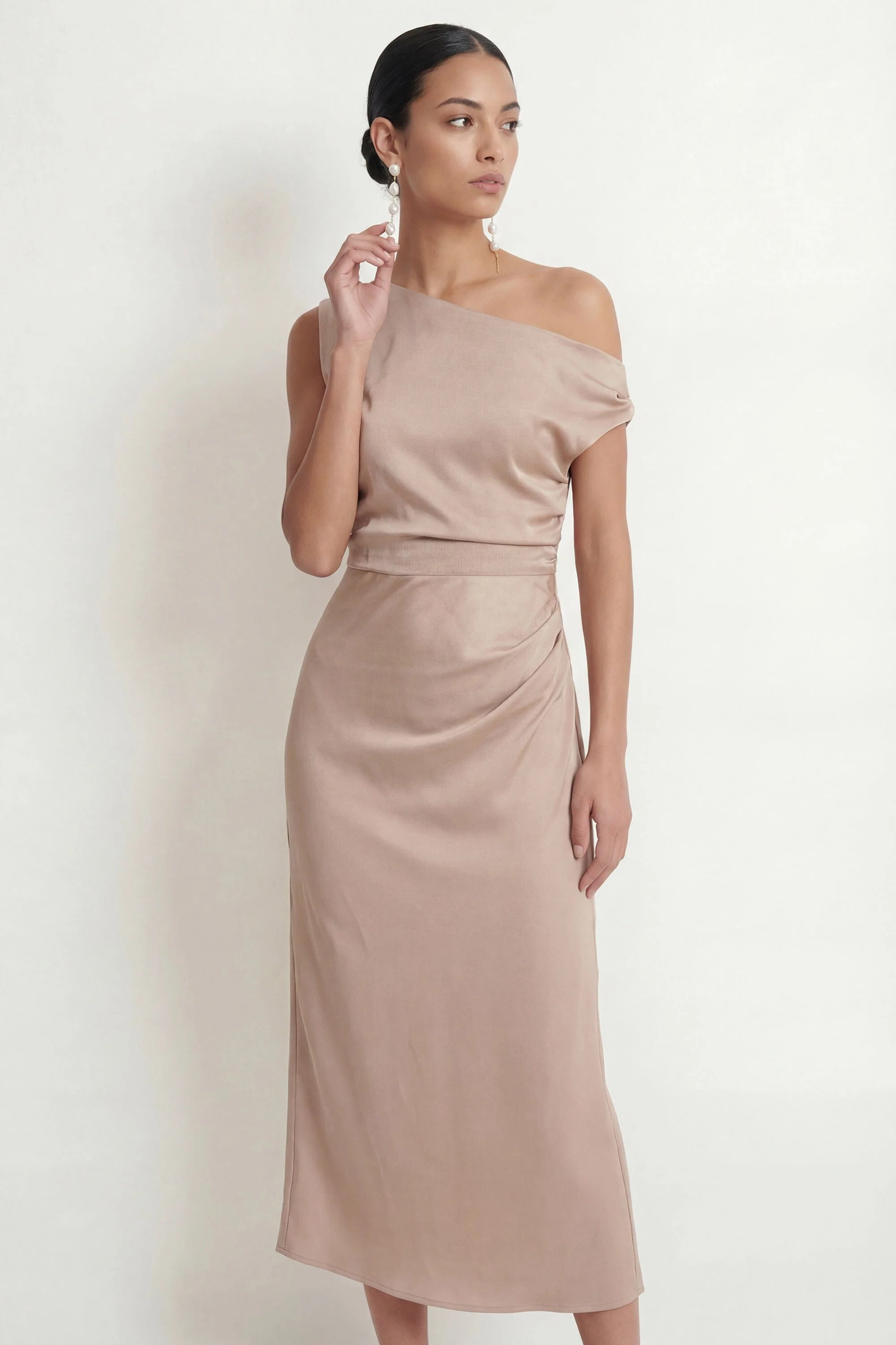 ROBE ASYMETRIQUE - CAPRI - ROSEE - Image 3