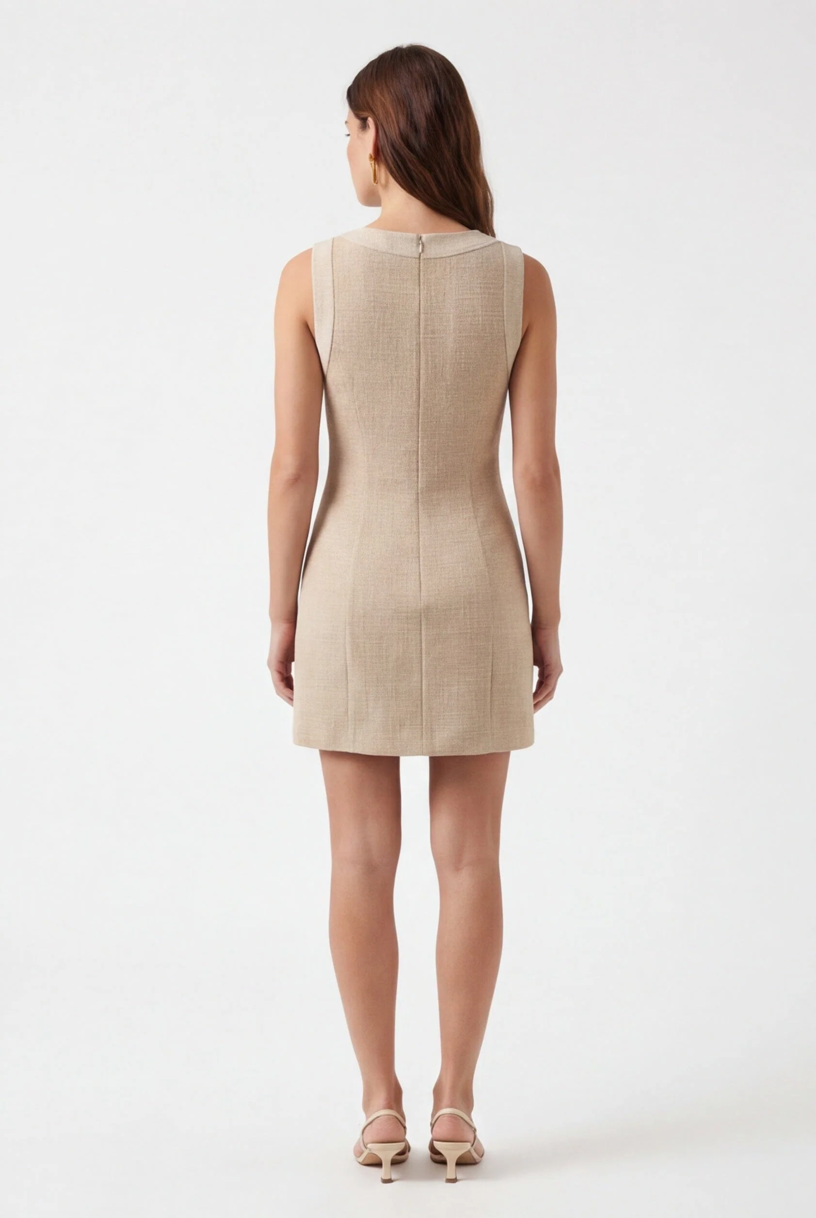 ROBE COURTE TWEED - CATALINA - BEIGE - Image 5