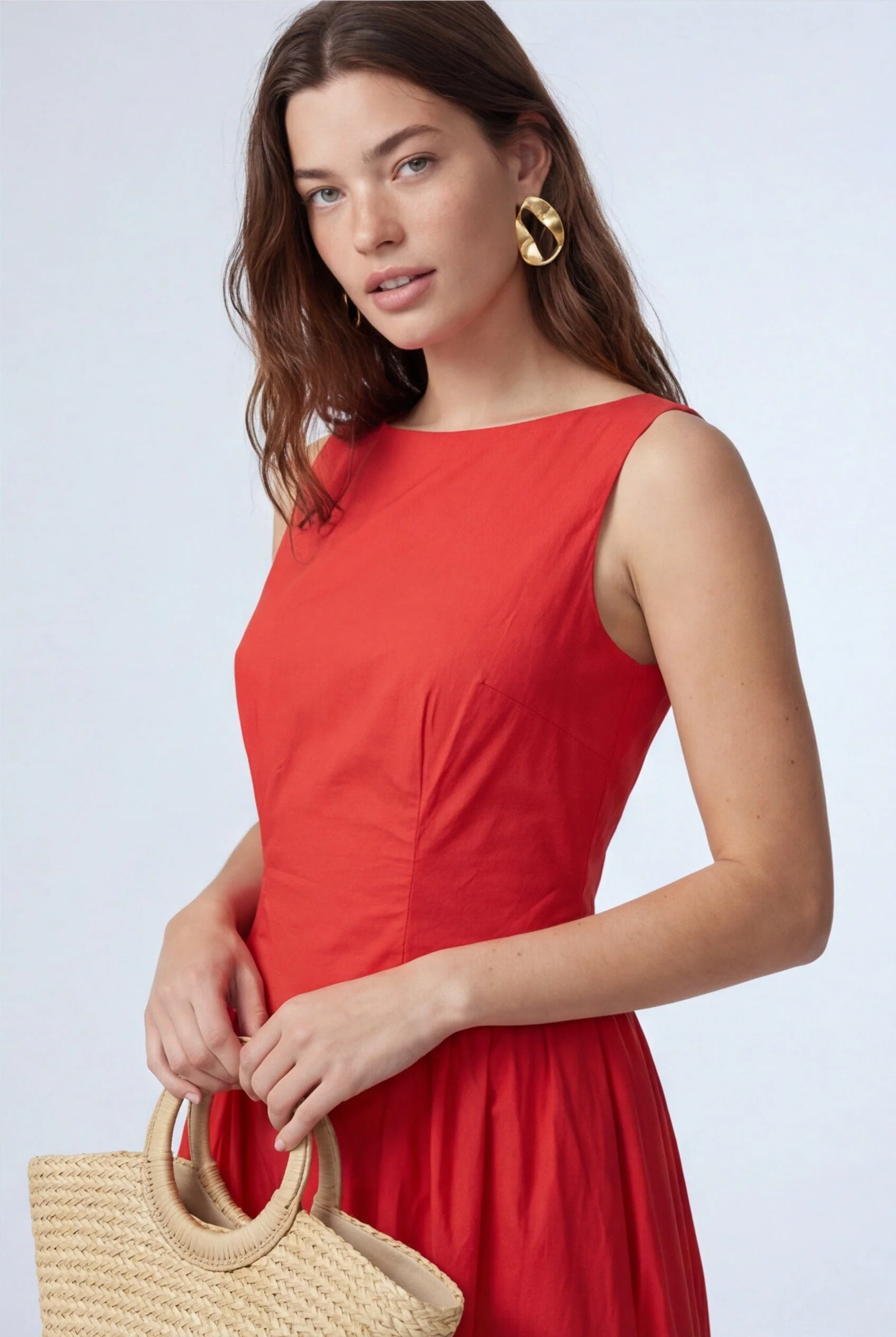 ROBE DOS NUS - CELIA - ROUGE - Image 3