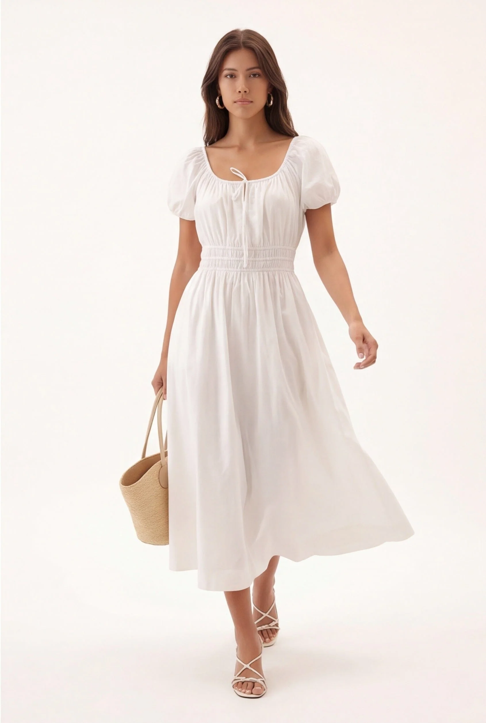 ROBE - CELIA - BLANC