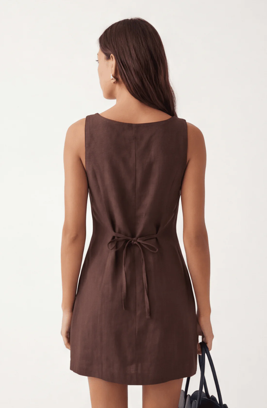 ROBE LIN - CHELSEA - CHOCOLAT - Image 3