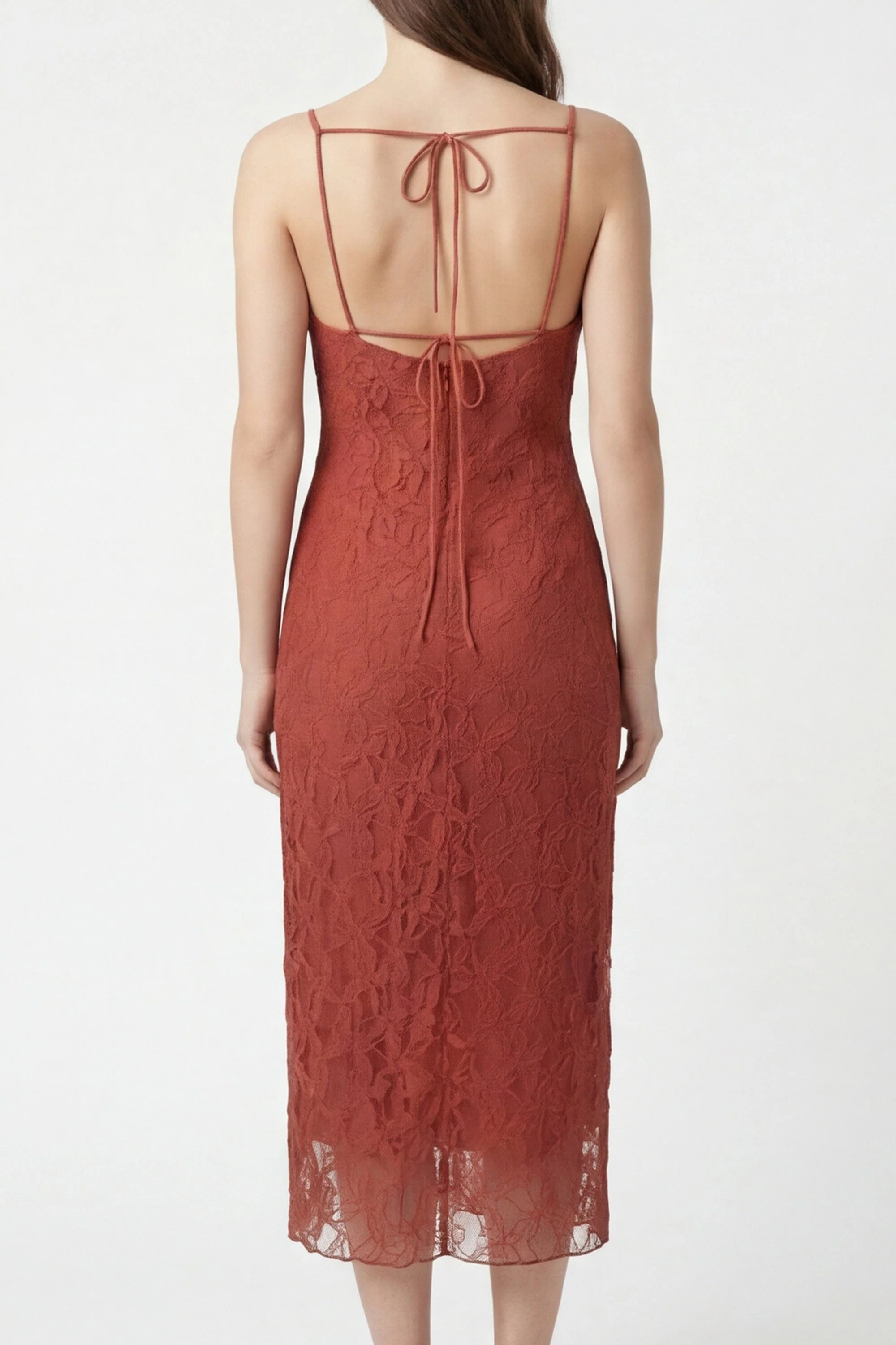 ROBE DENTELLE - CLAIRITY - TERRACOTTA - Image 5