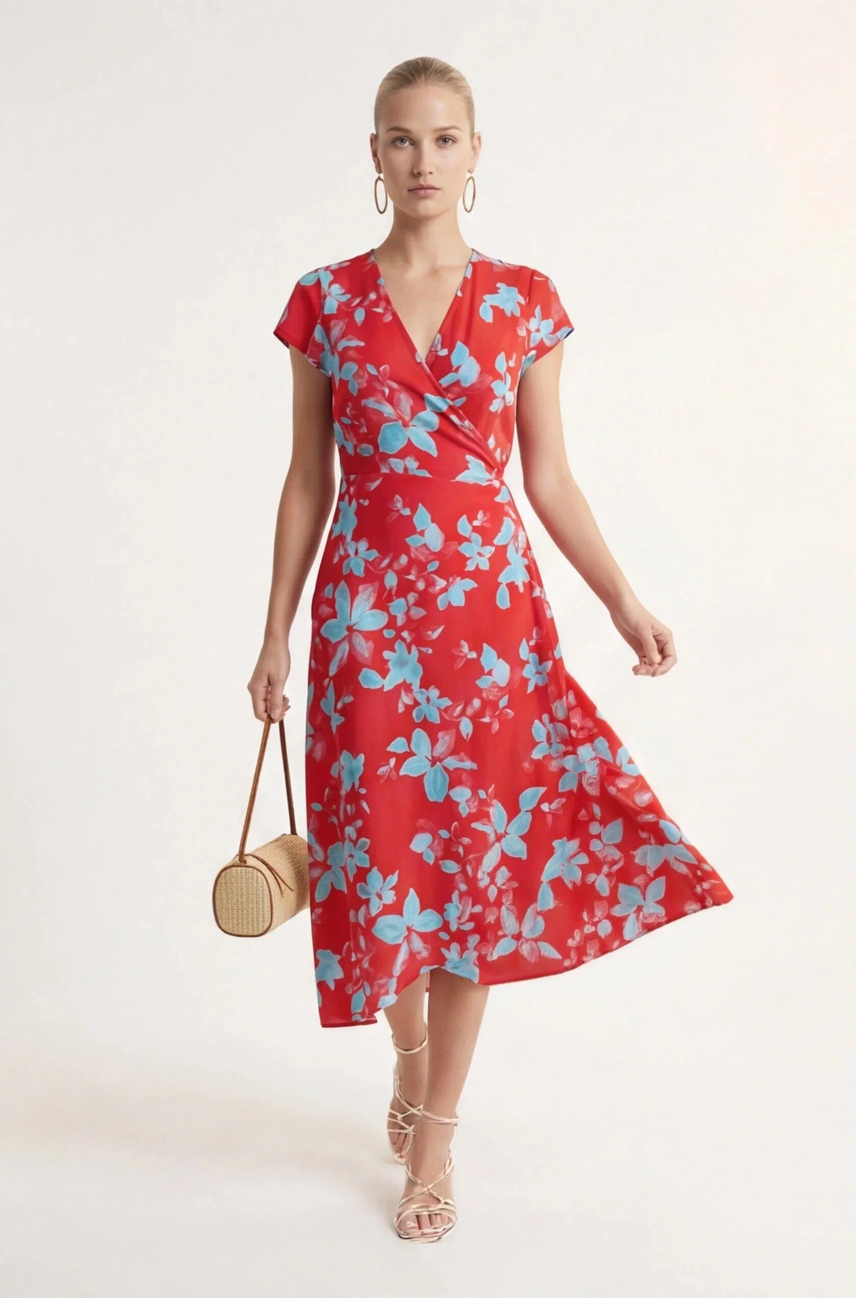 ROBE MIDI - CLARA - ROUGE