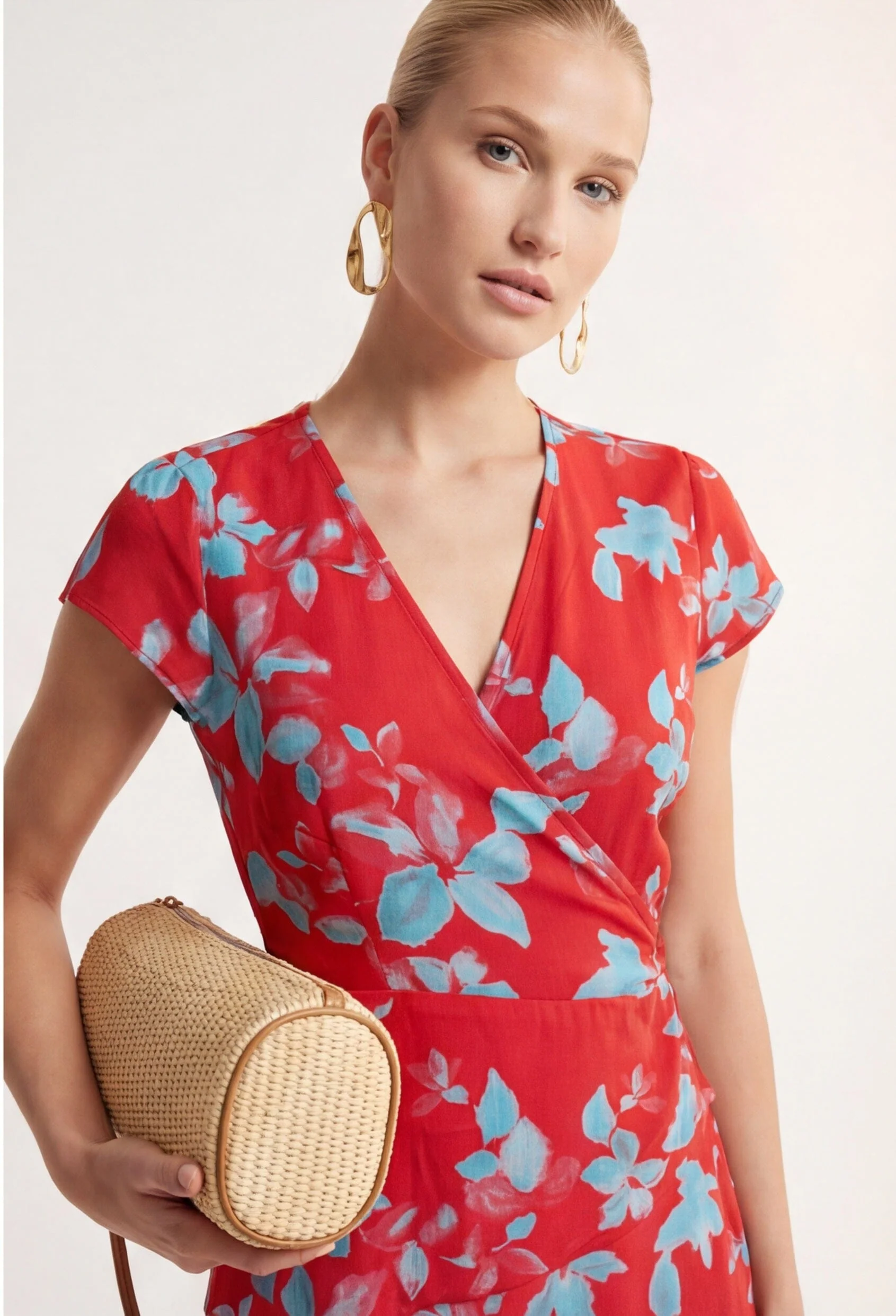 ROBE MIDI - CLARA - ROUGE - Image 2