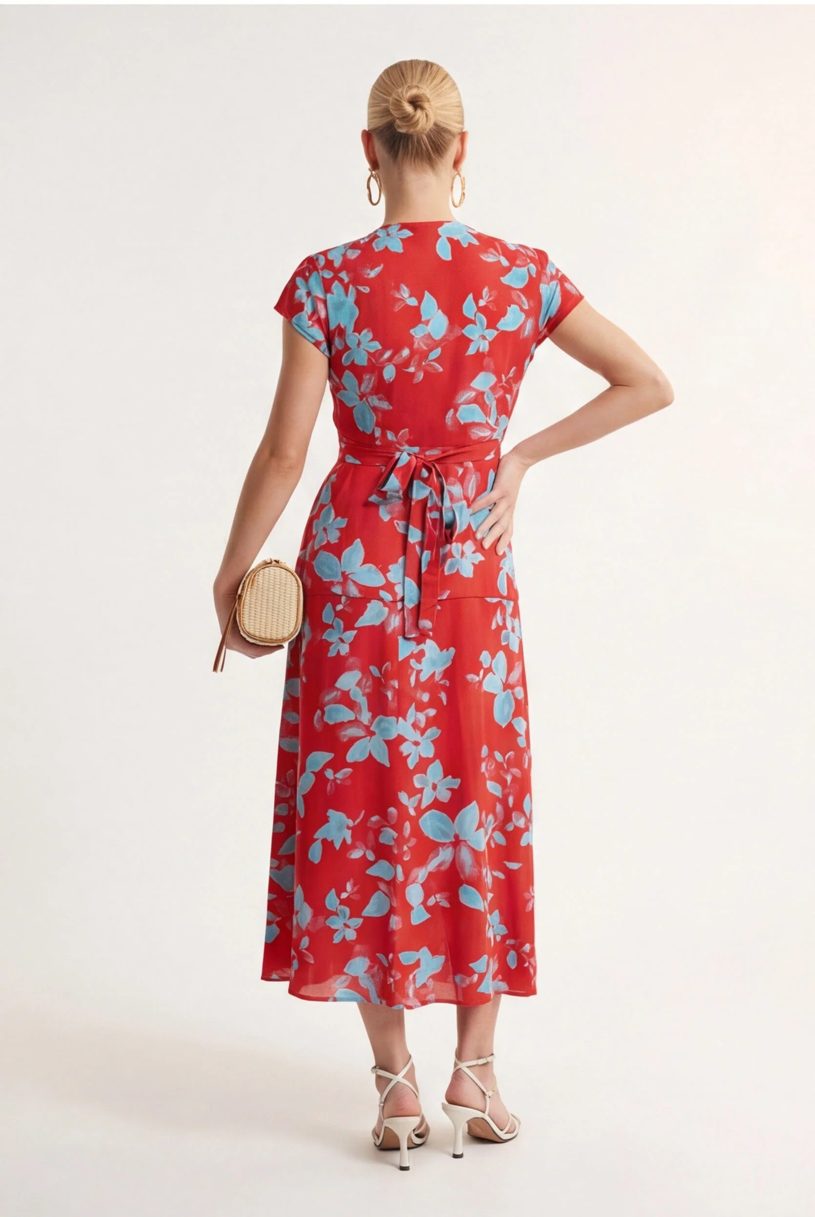 ROBE MIDI - CLARA - ROUGE - Image 4