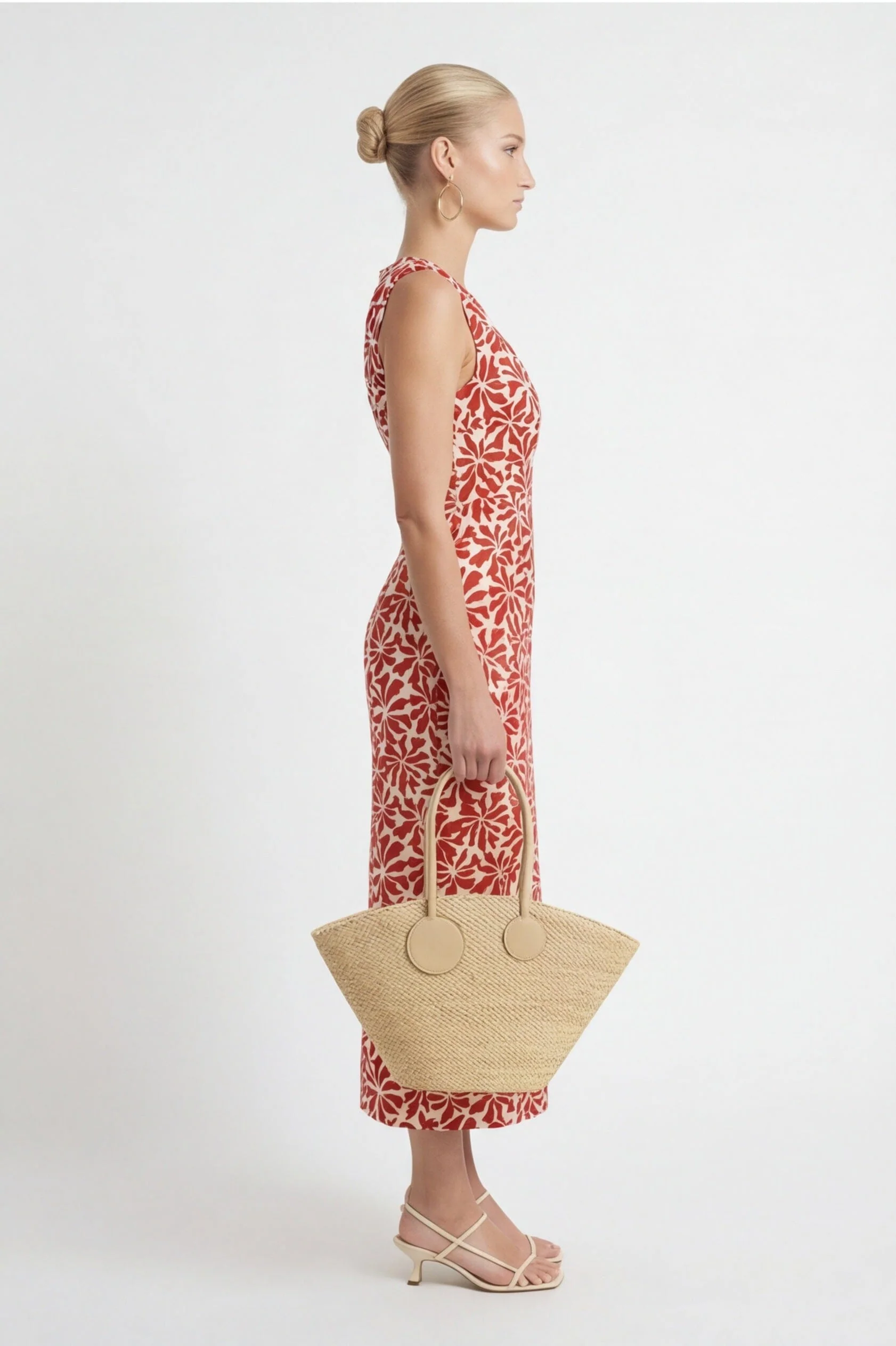 ROBE MIDI - CLARISSA - GRENAT - Image 3