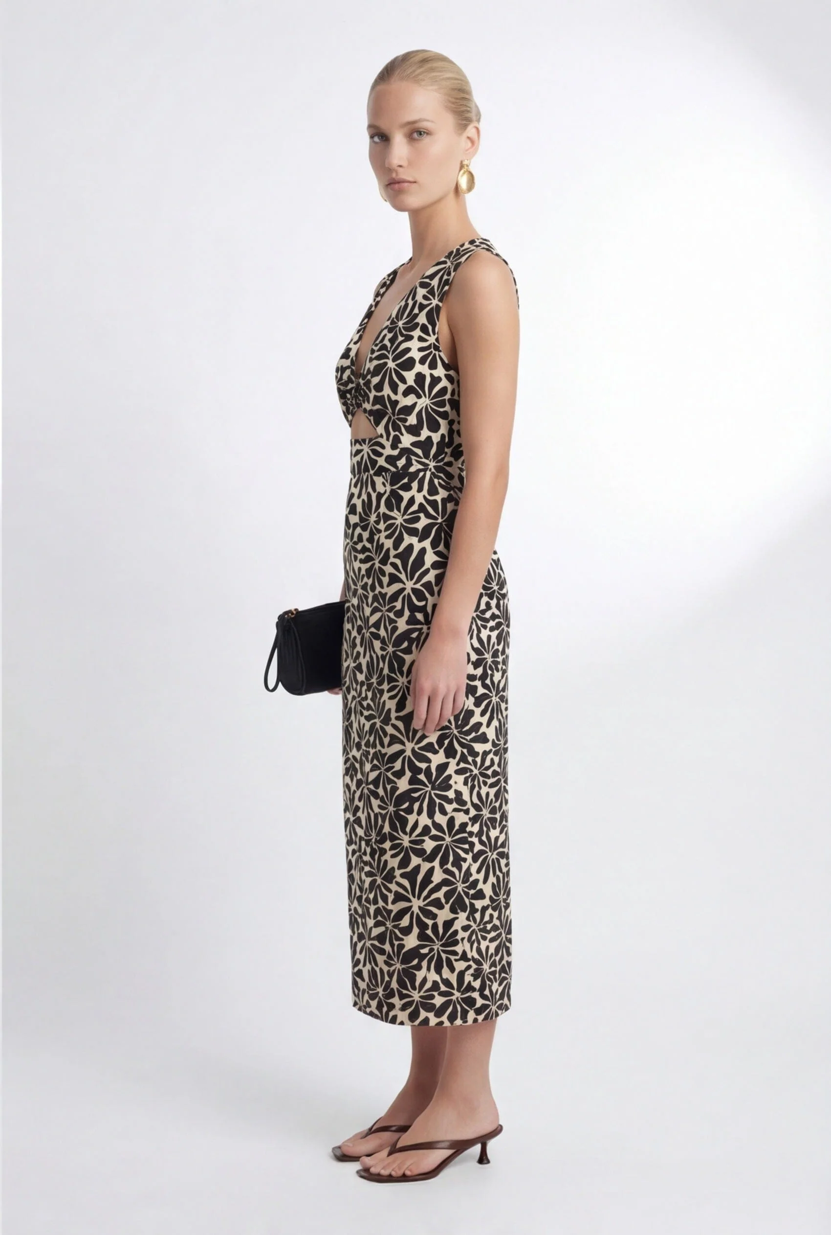 ROBE MIDI - CLARISSA - NOIR