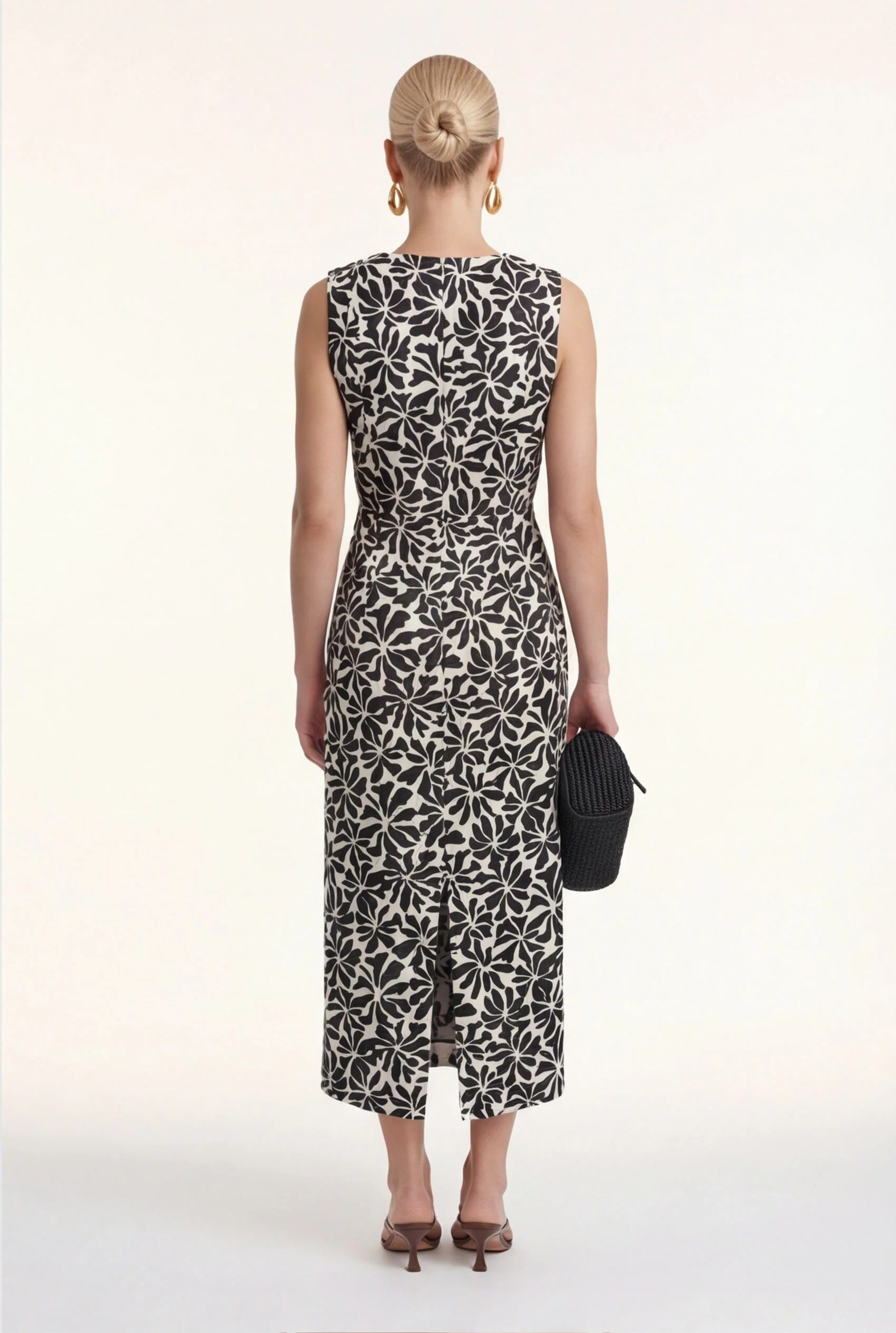 ROBE MIDI - CLARISSA - NOIR - Image 4