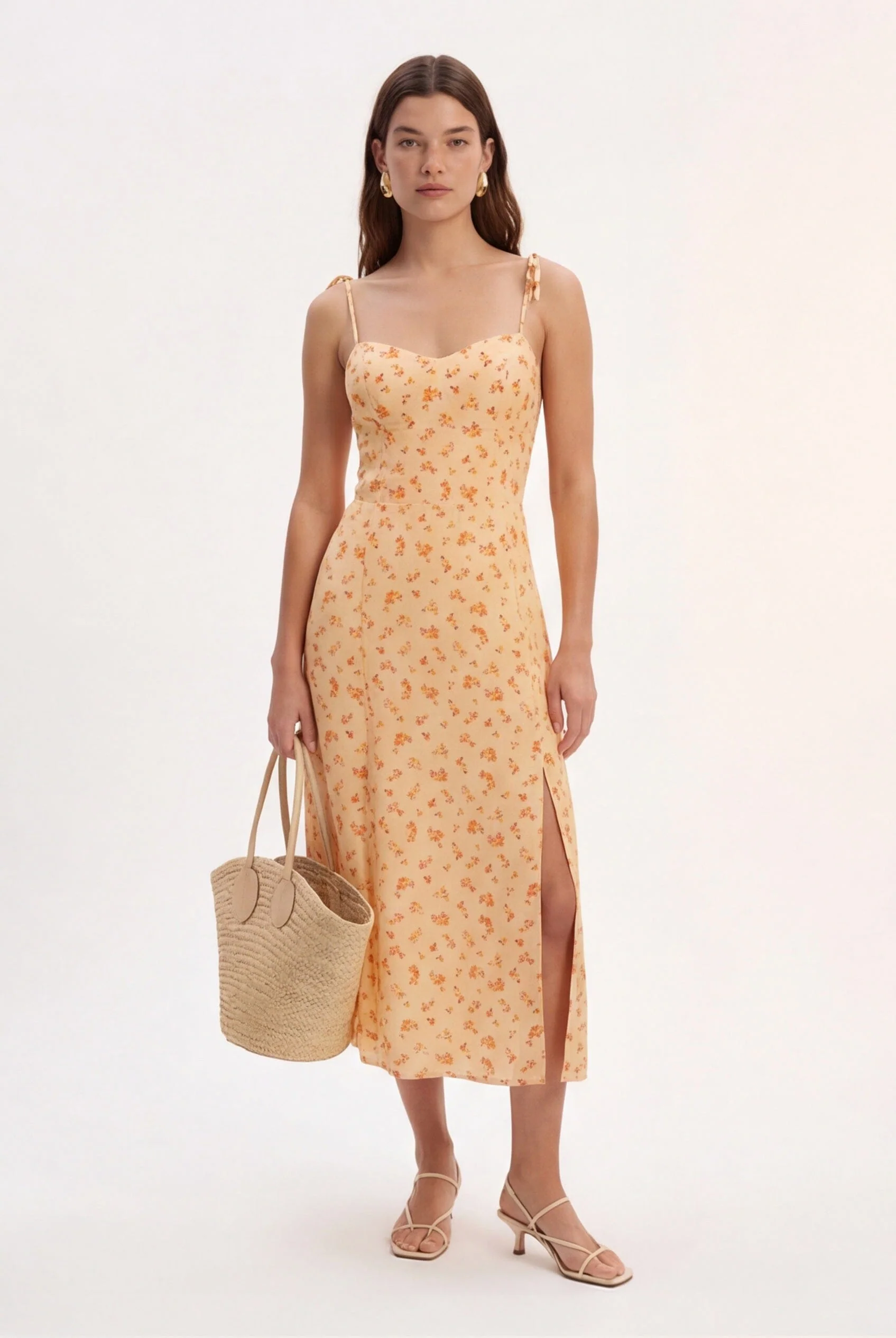 ROBE MIDI - CLEMENCE - VANILLE