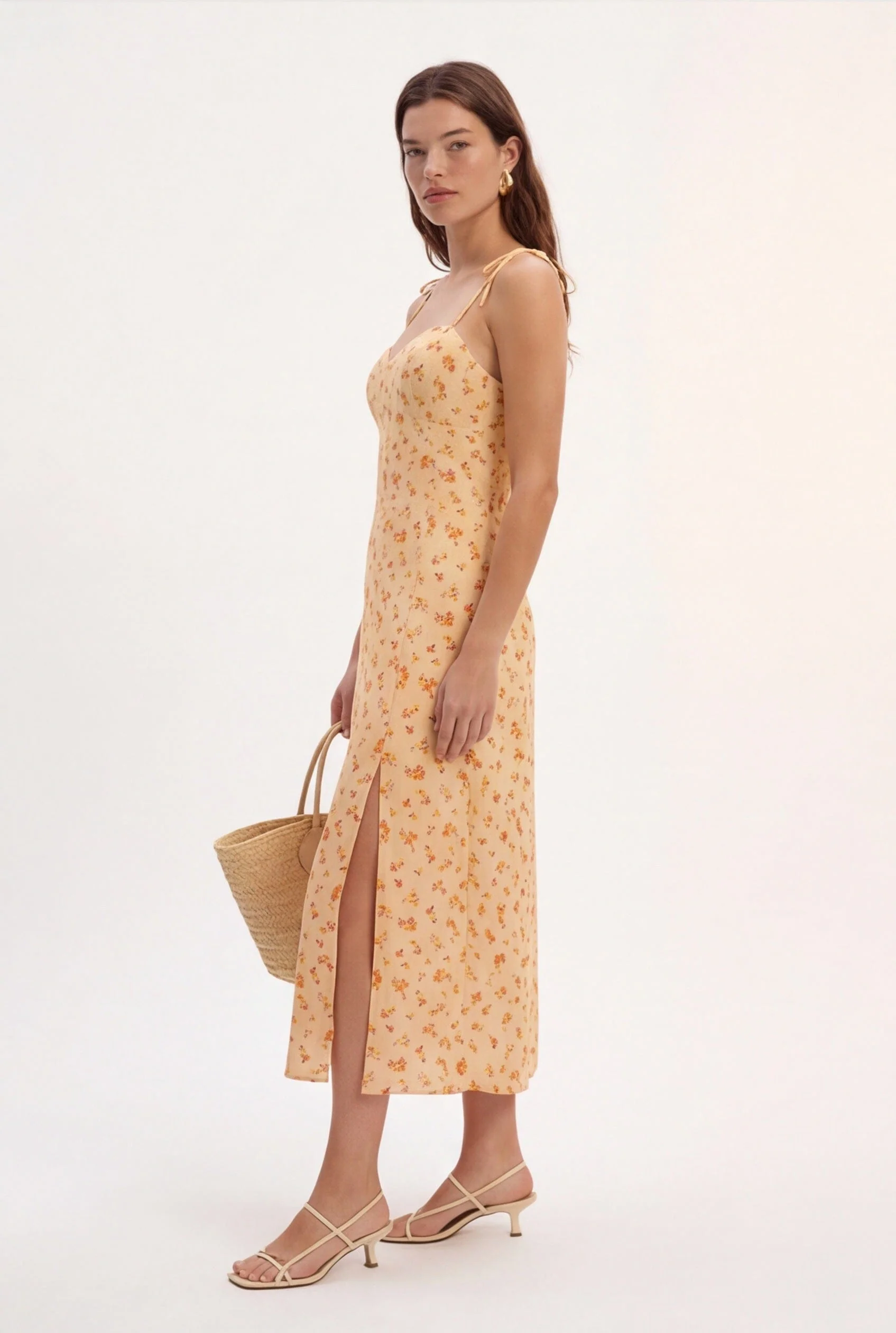 ROBE MIDI - CLEMENCE - VANILLE - Image 2