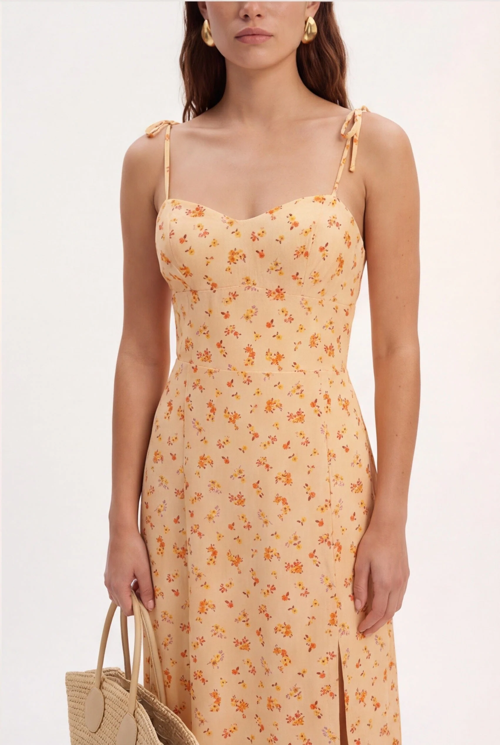 ROBE MIDI - CLEMENCE - VANILLE - Image 3