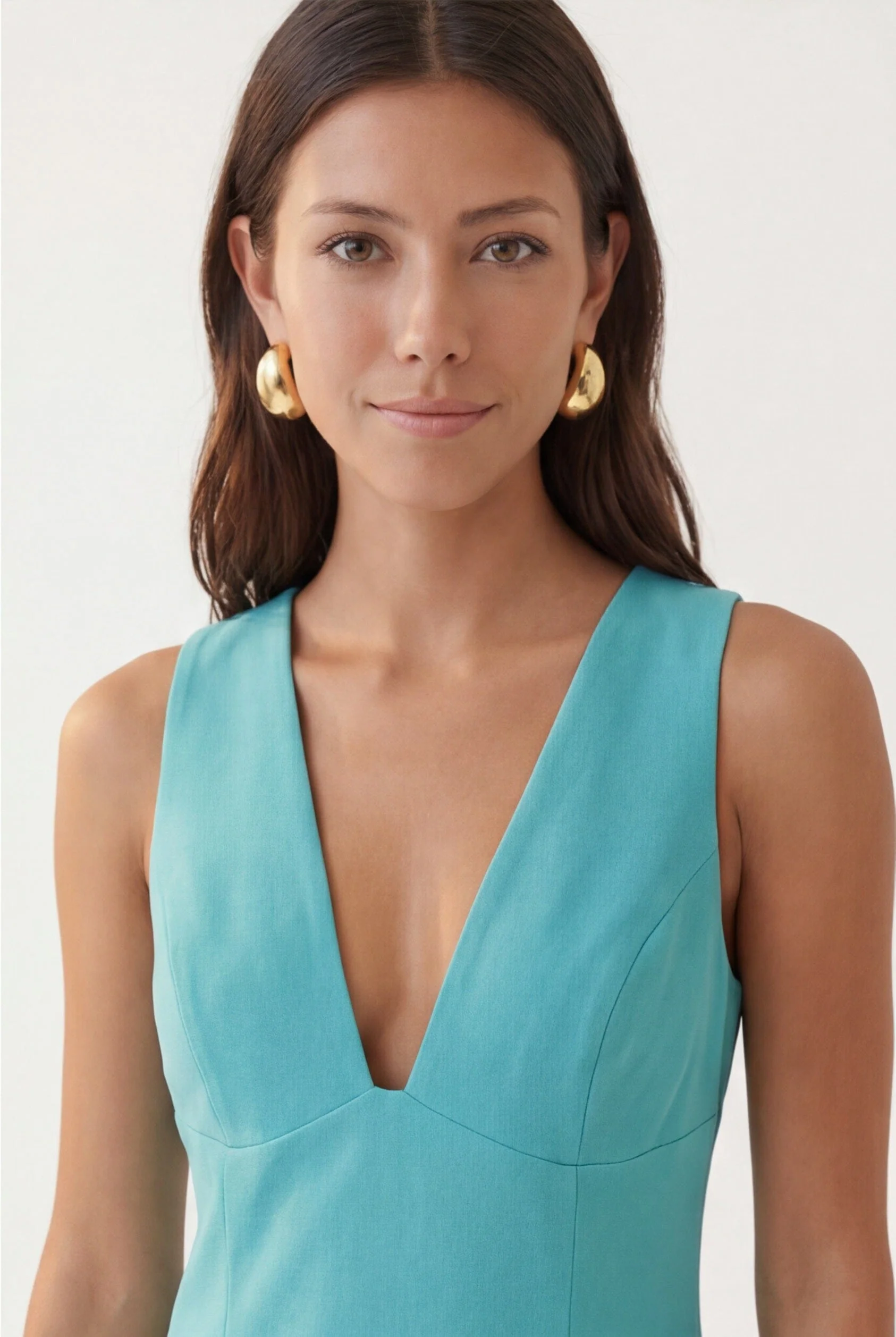 ROBE COURTE - CLEO - AQUA - Image 3