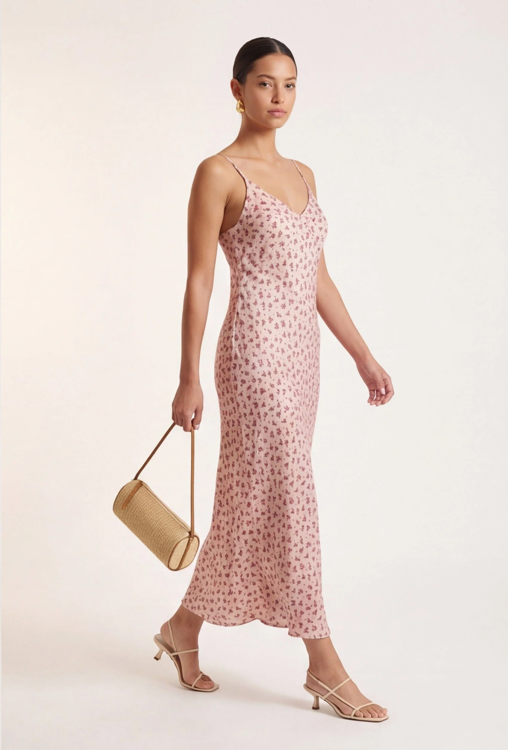 ROBE LONGUE - CYBELE - POUDRE - Image 2