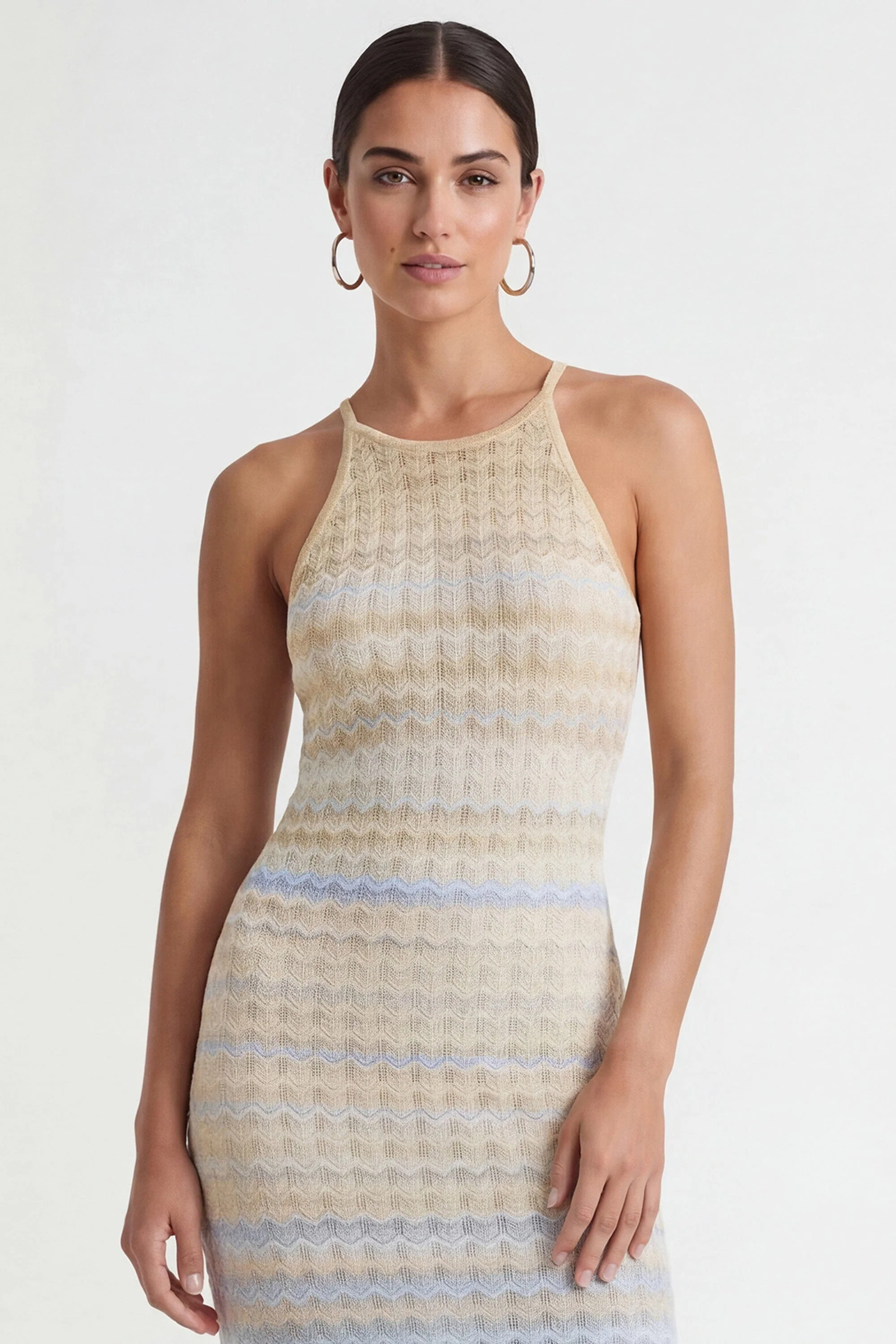 ROBE MAILLE - CYNTHIA - BLEU - Image 4