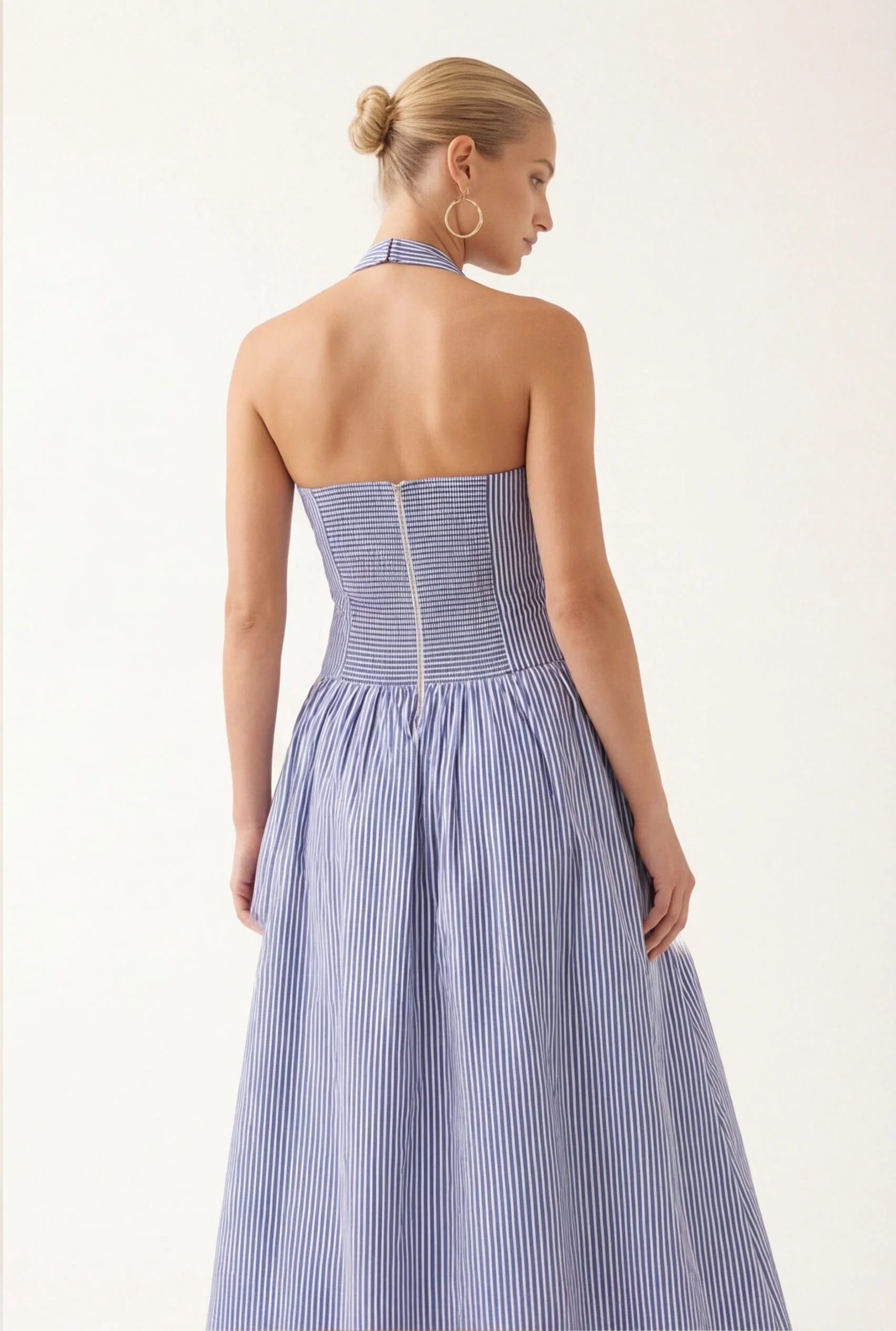 ROBE DOS NU - CYRENE - CIEL - Image 2