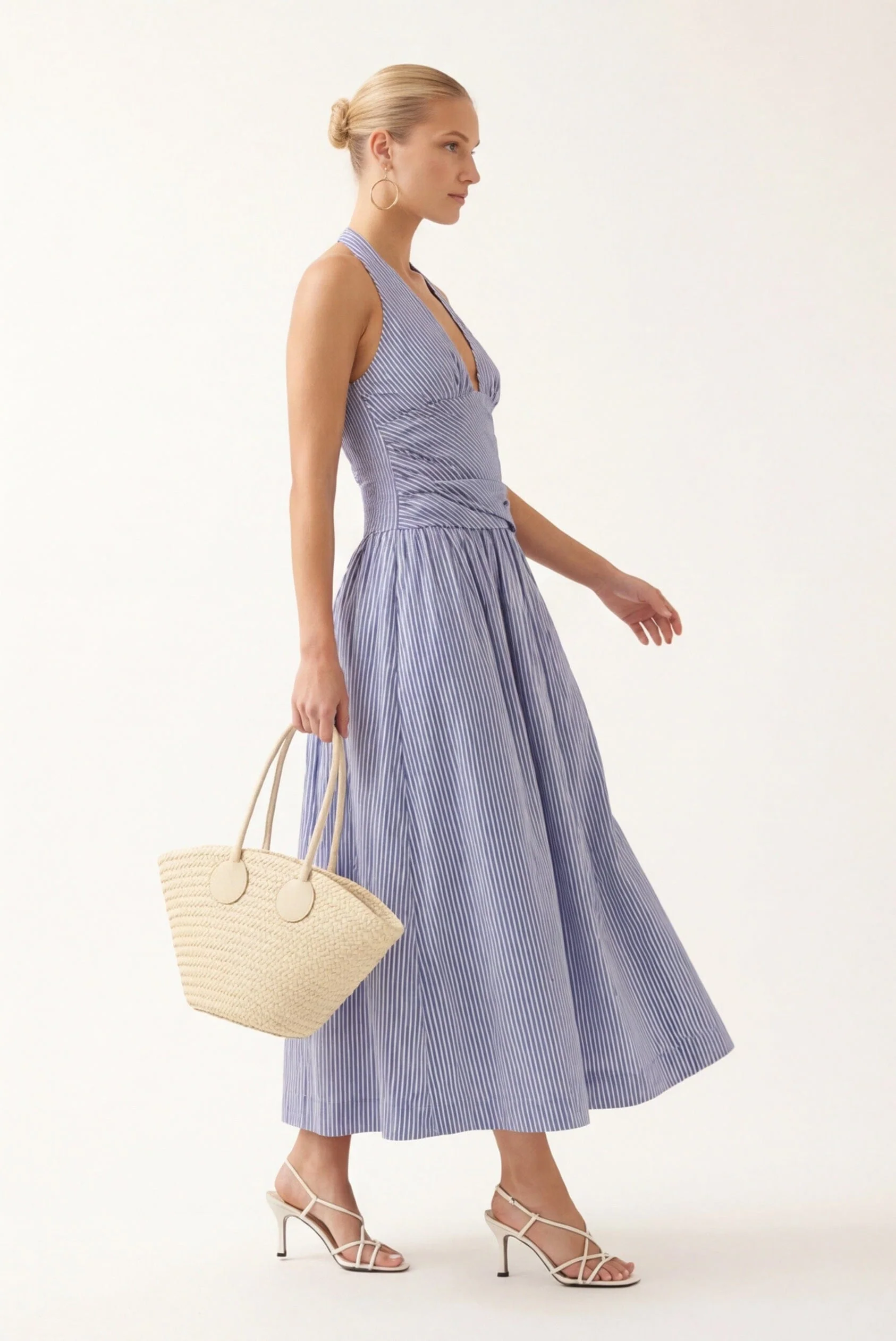 ROBE DOS NU - CYRENE - CIEL - Image 4
