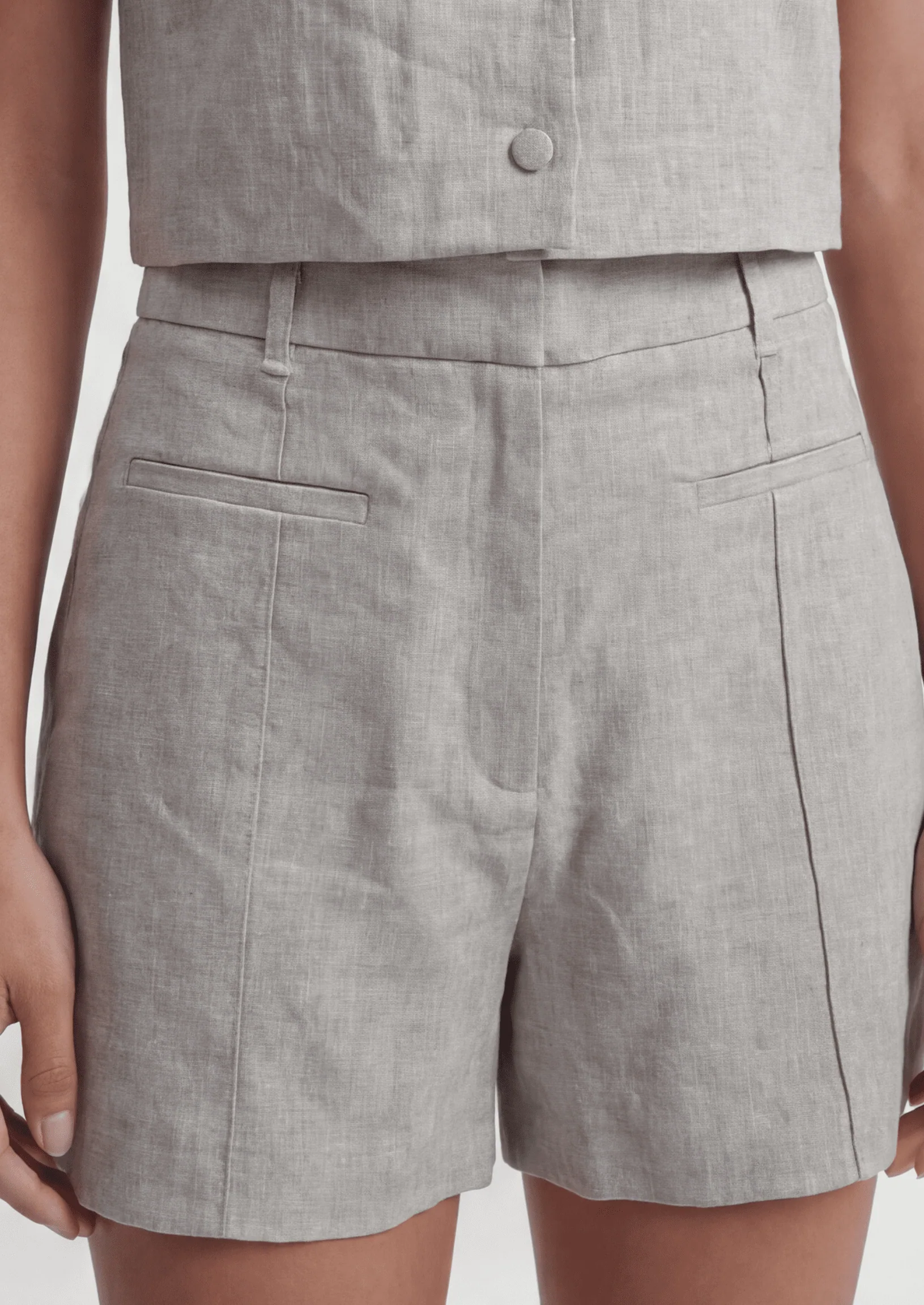 SHORT 100% LIN - CHELSEA - NATUREL - Image 2