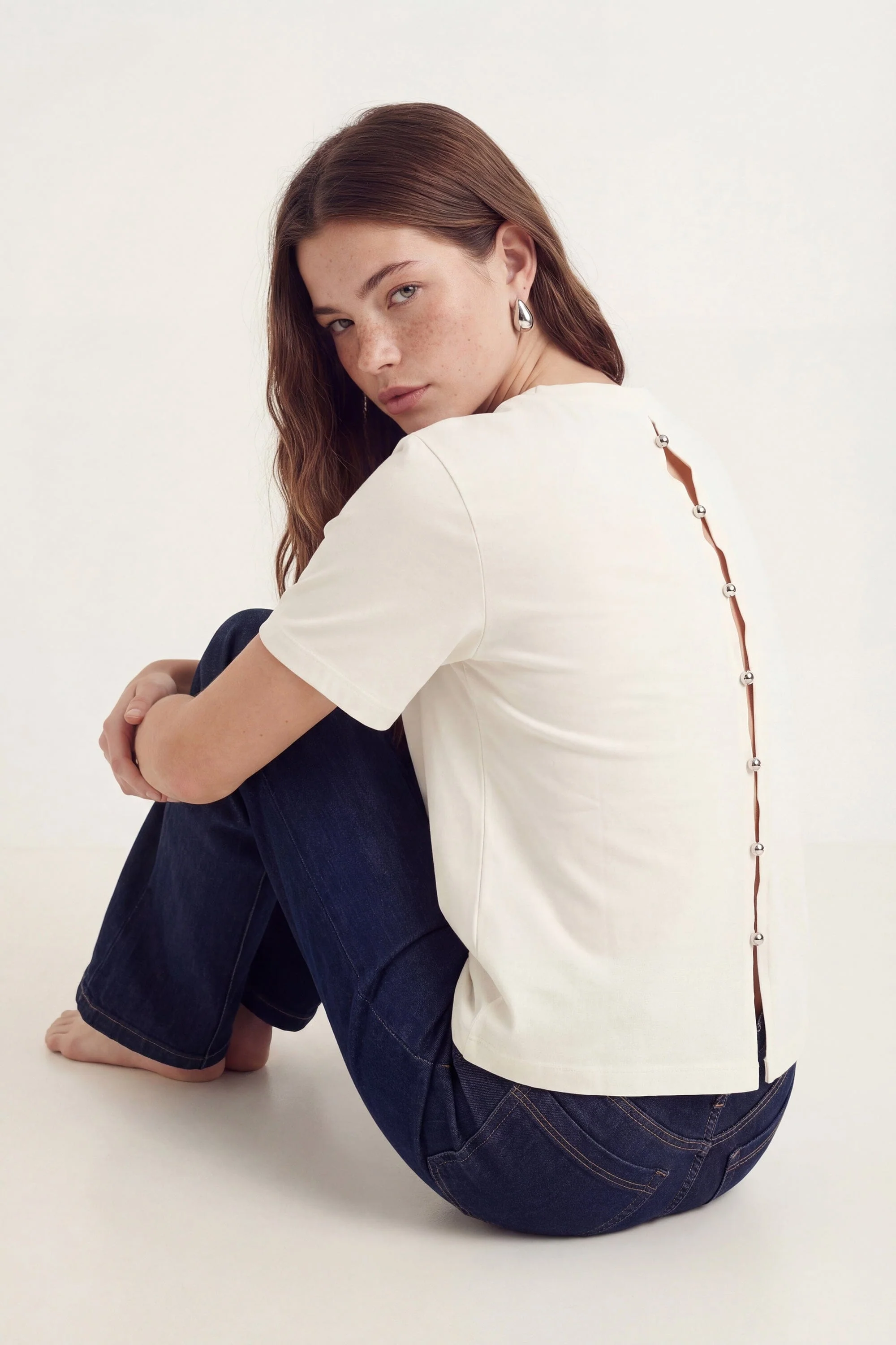 T-SHIRT - AMBRE - BLANC