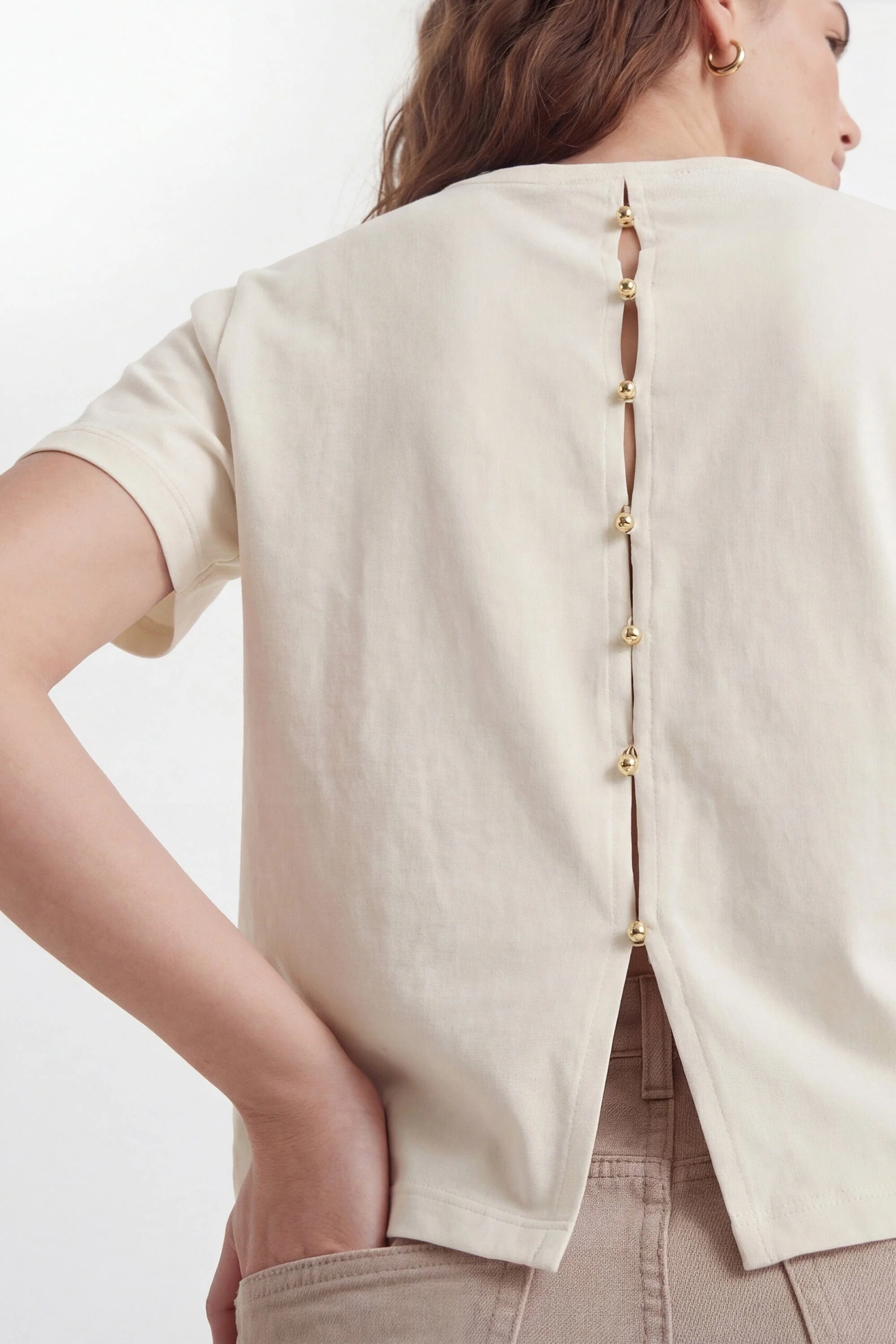 T-SHIRT - AMBRE - BLANC - Image 4