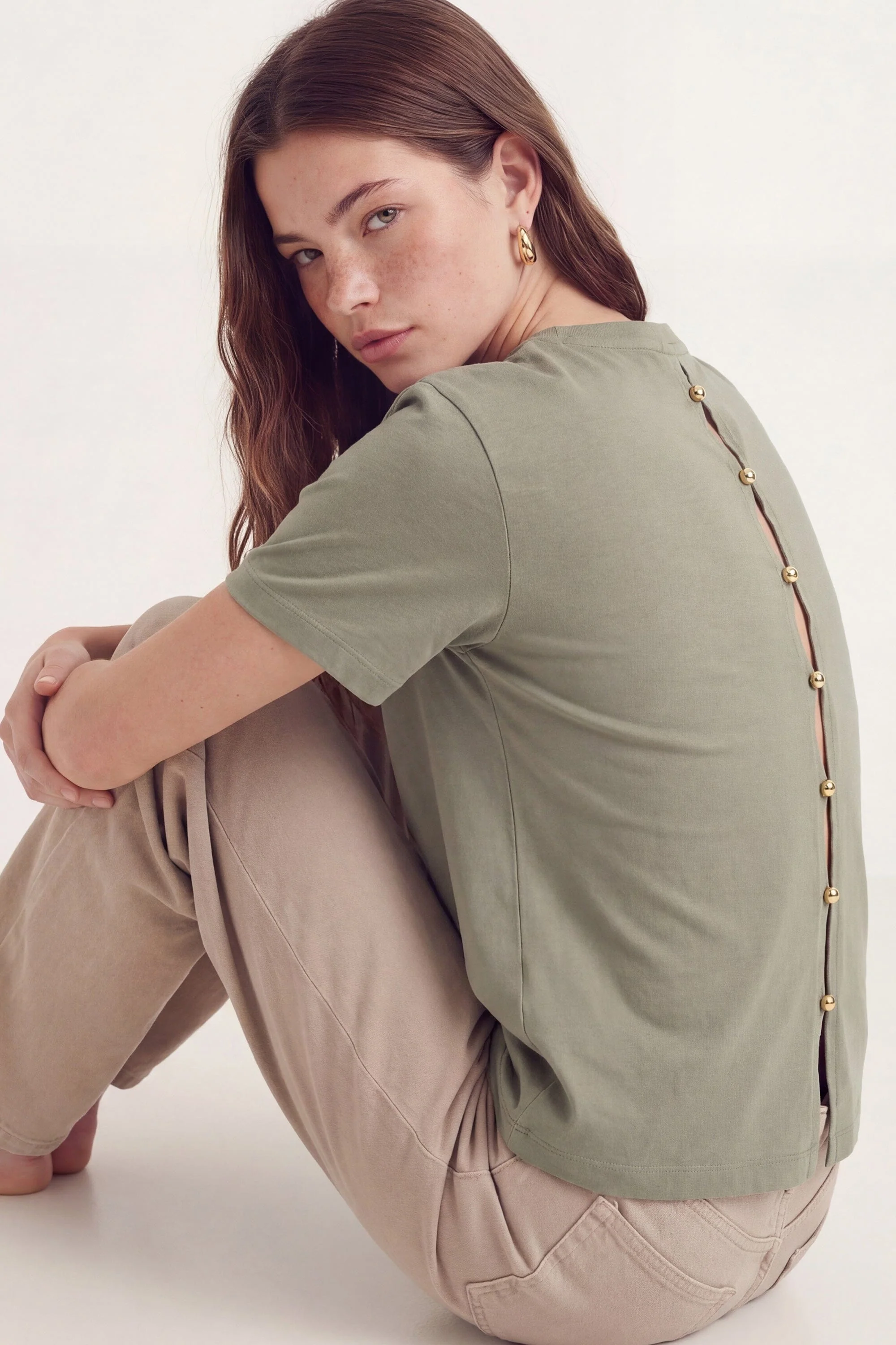 T-SHIRT - AMBRE - VERT PALE