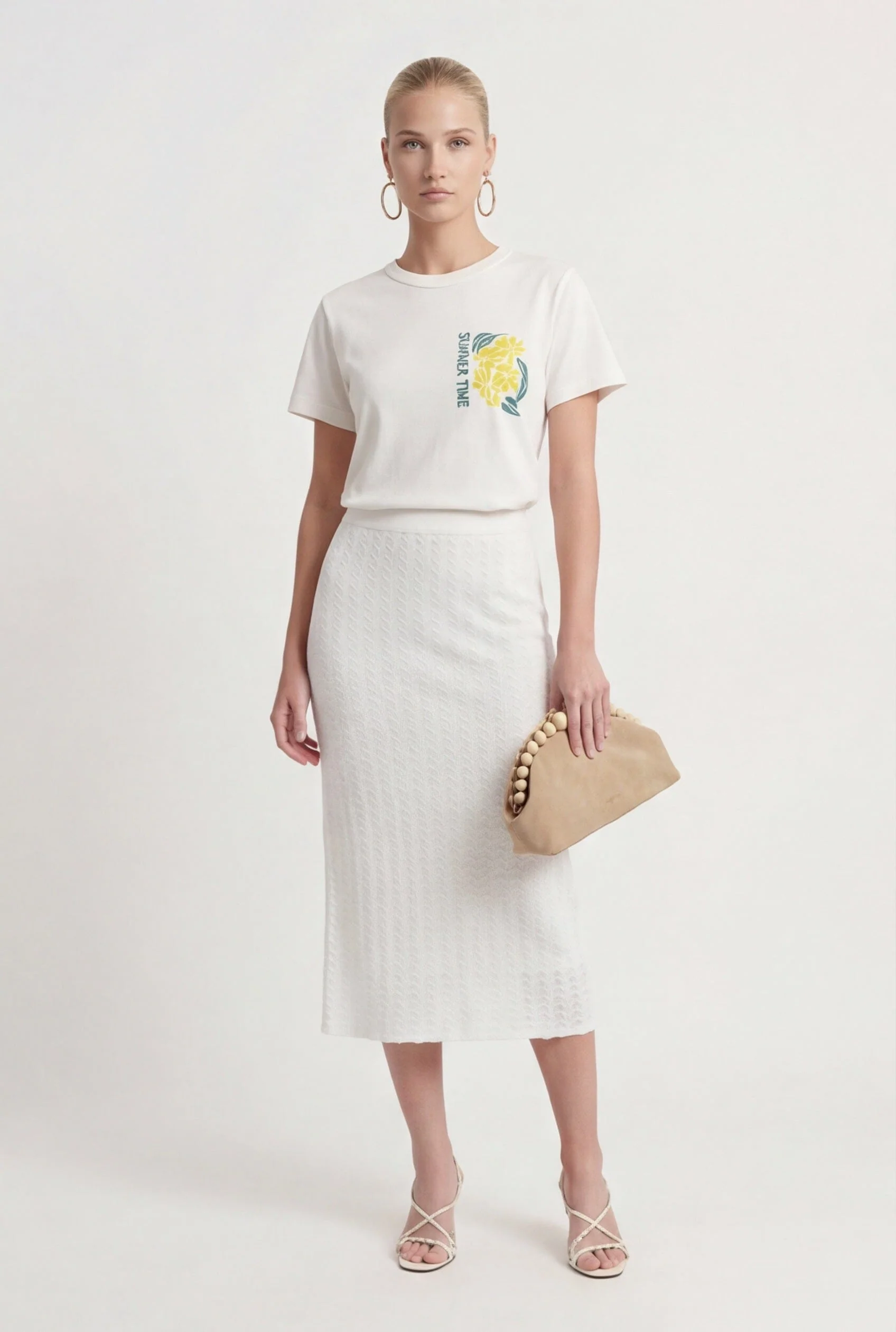 TEE-SHIRT - SUMMER TIME - ECRU