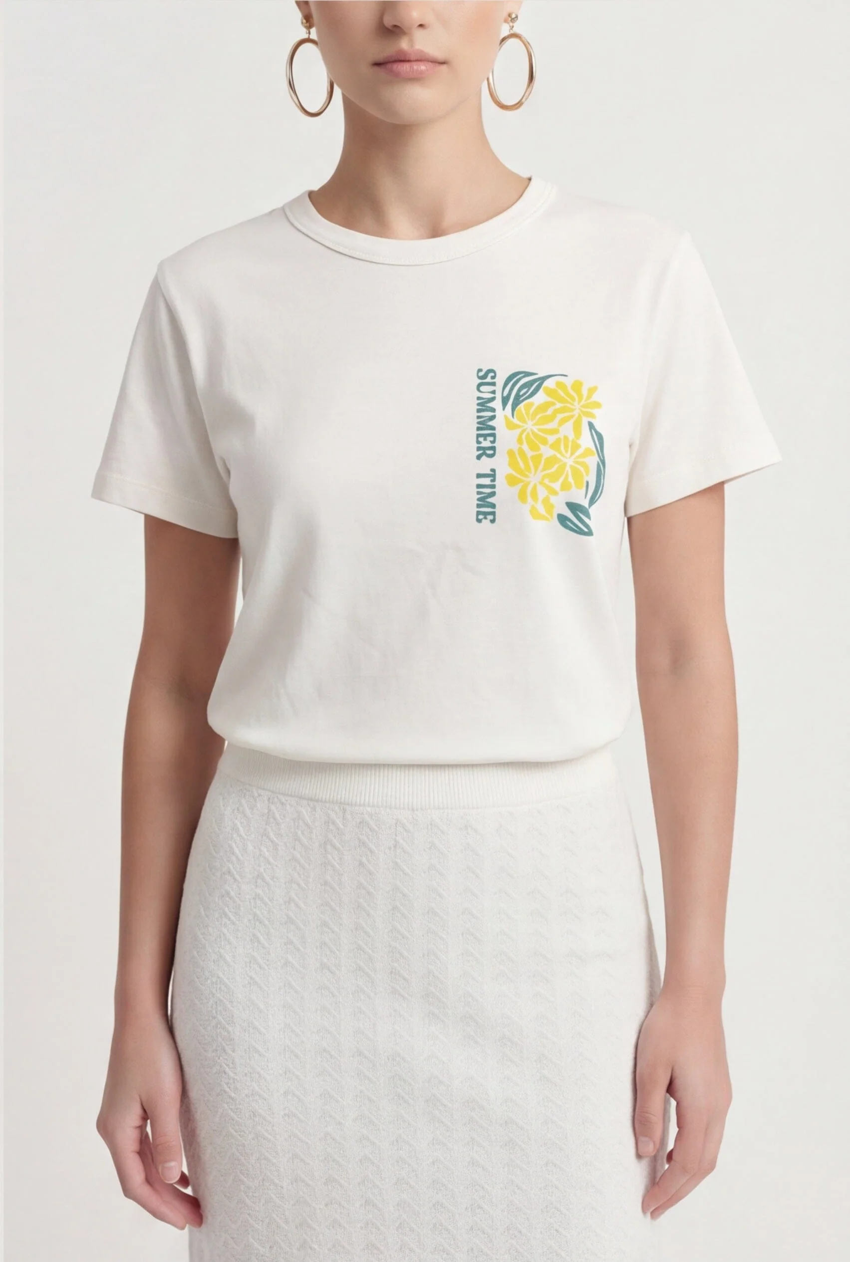 TEE-SHIRT - SUMMER TIME - ECRU - Image 4
