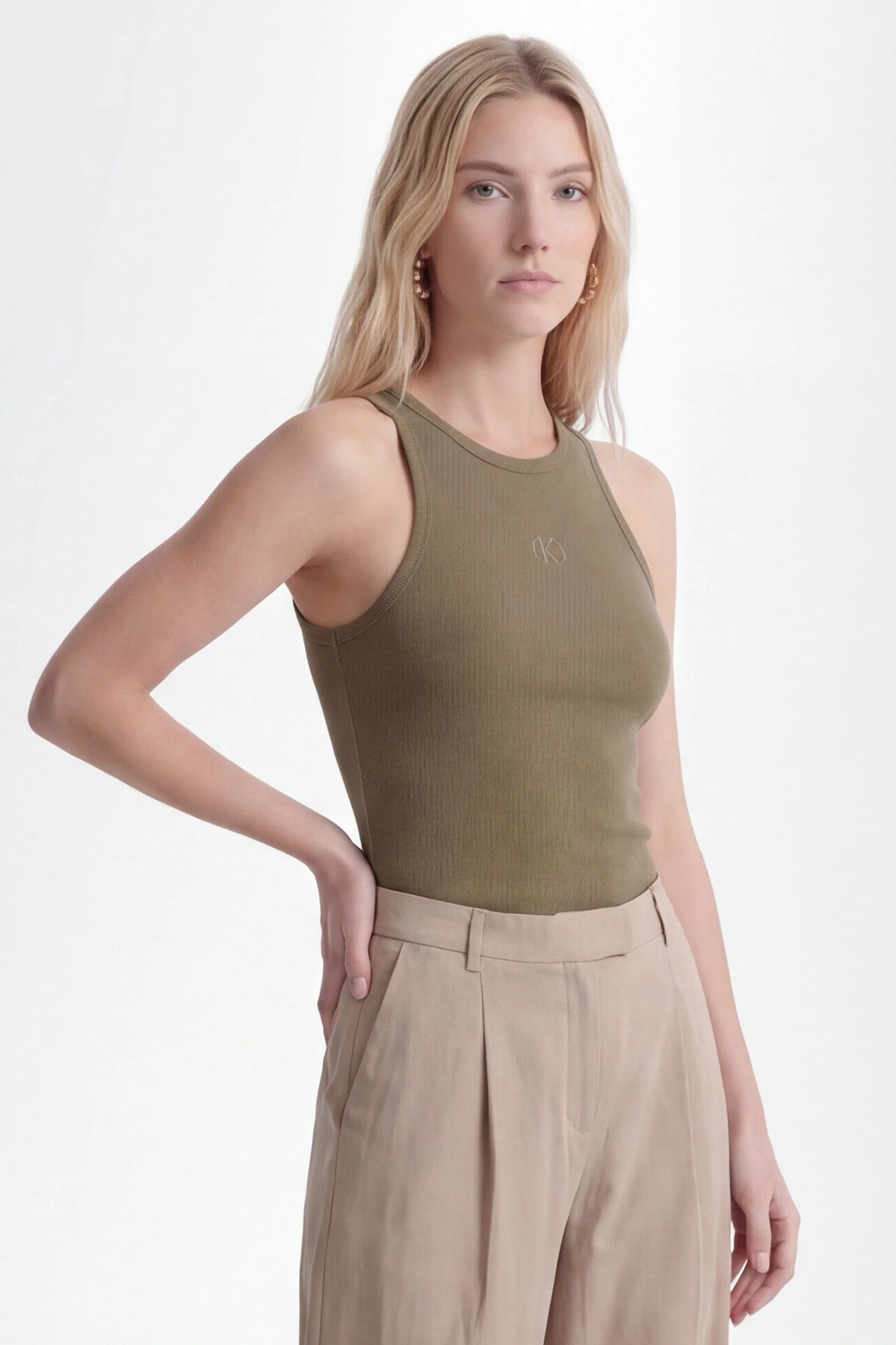 DEBARDEUR - CARISSA - OLIVE - Image 3