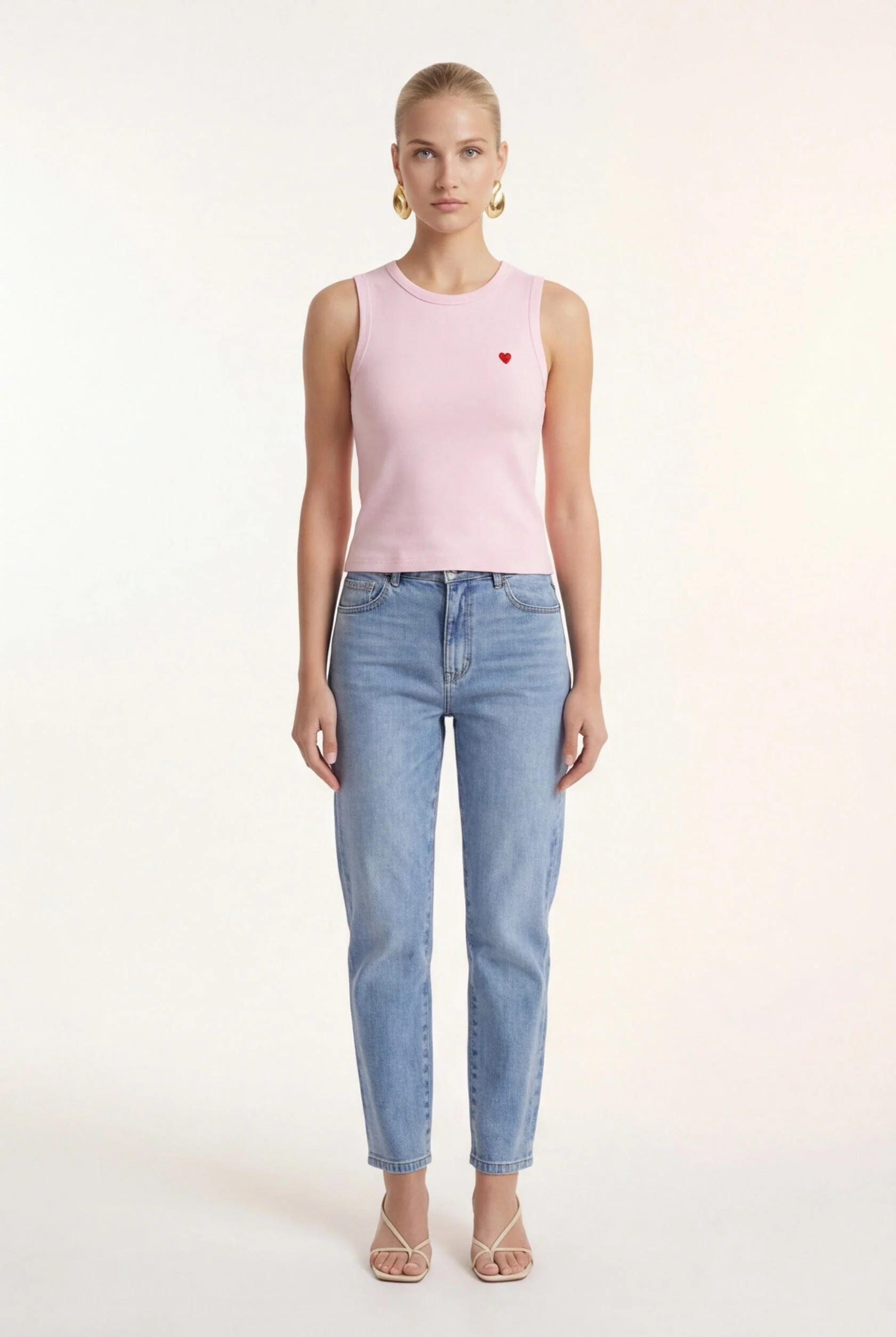 DEBARDEUR - COEUR - ROSE - Image 2