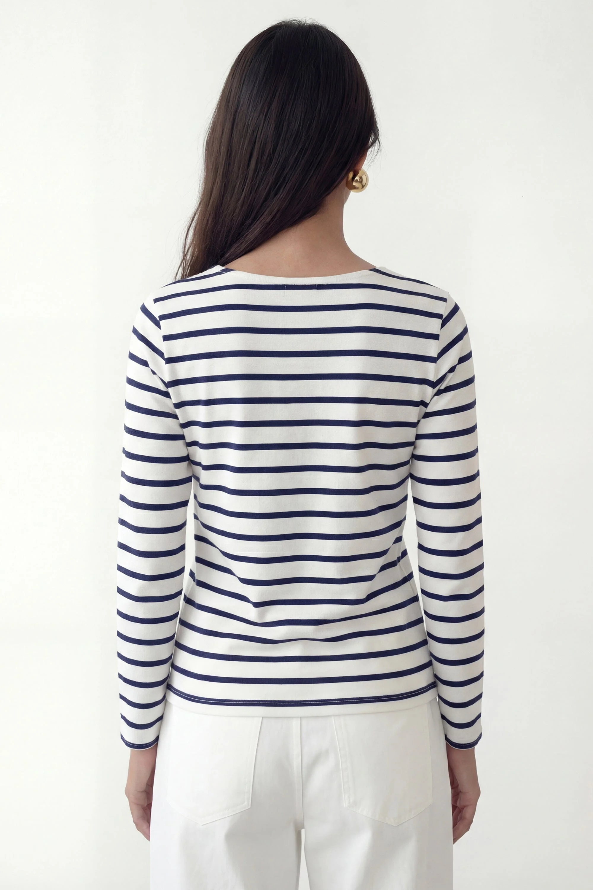 TEE SHIRT - COEUR MARINIERE - ECRU/MARINE - Image 5