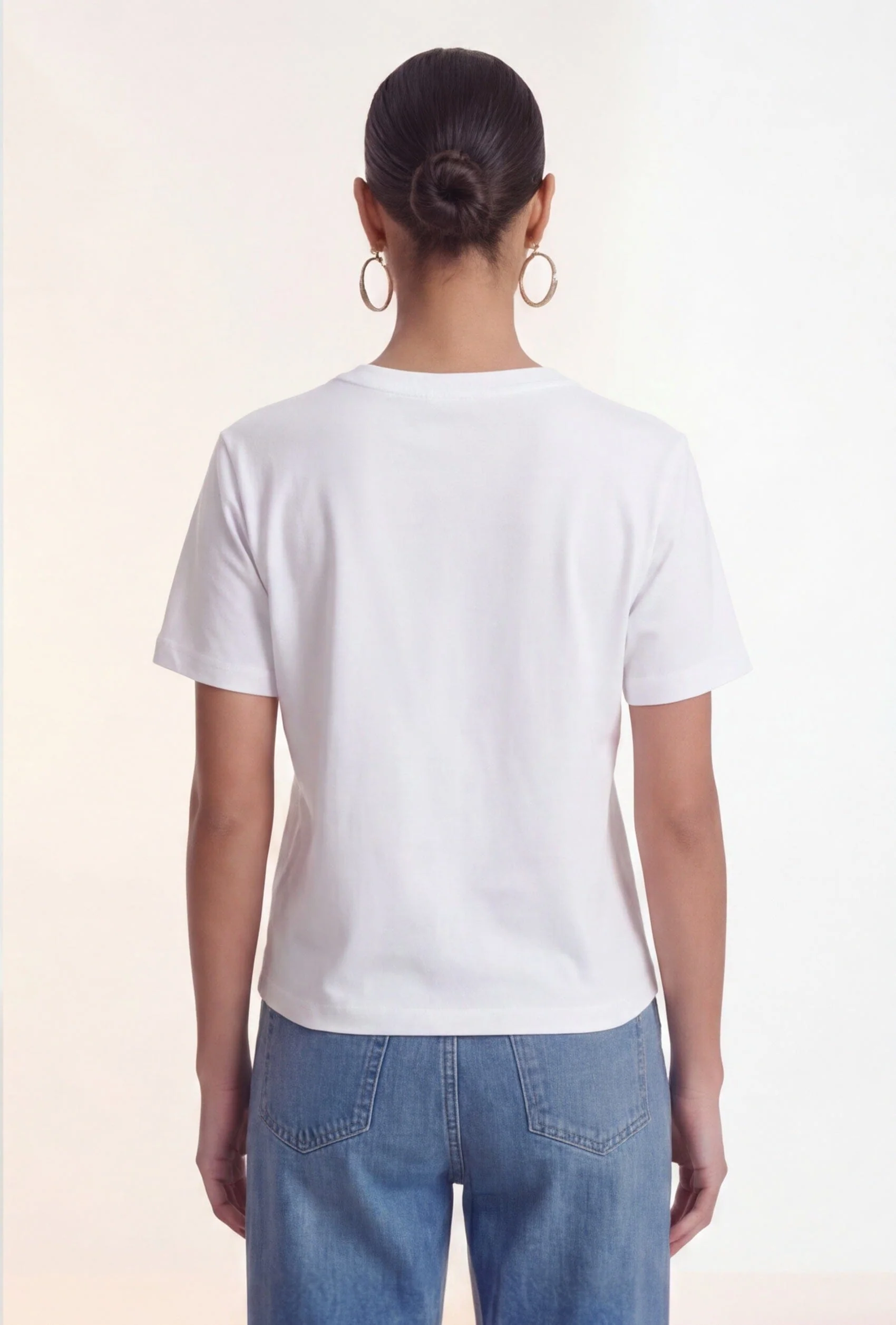TEE-SHIRT 100% COTON - COEUR - BLANC - Image 2