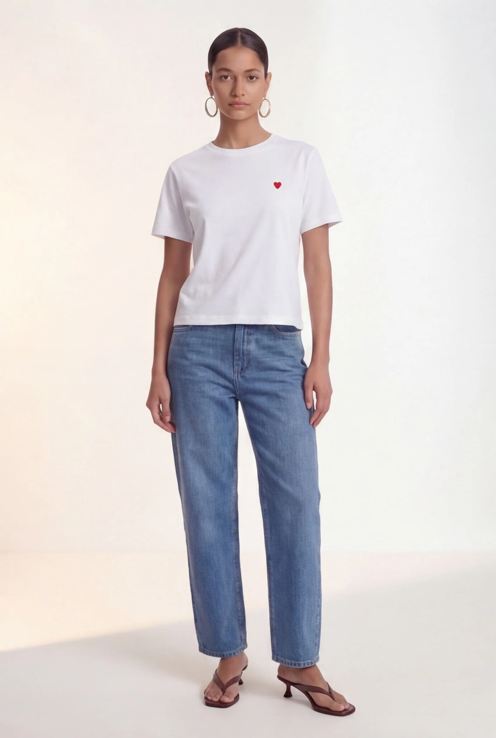 TEE-SHIRT 100% COTON - COEUR - BLANC - Image 4