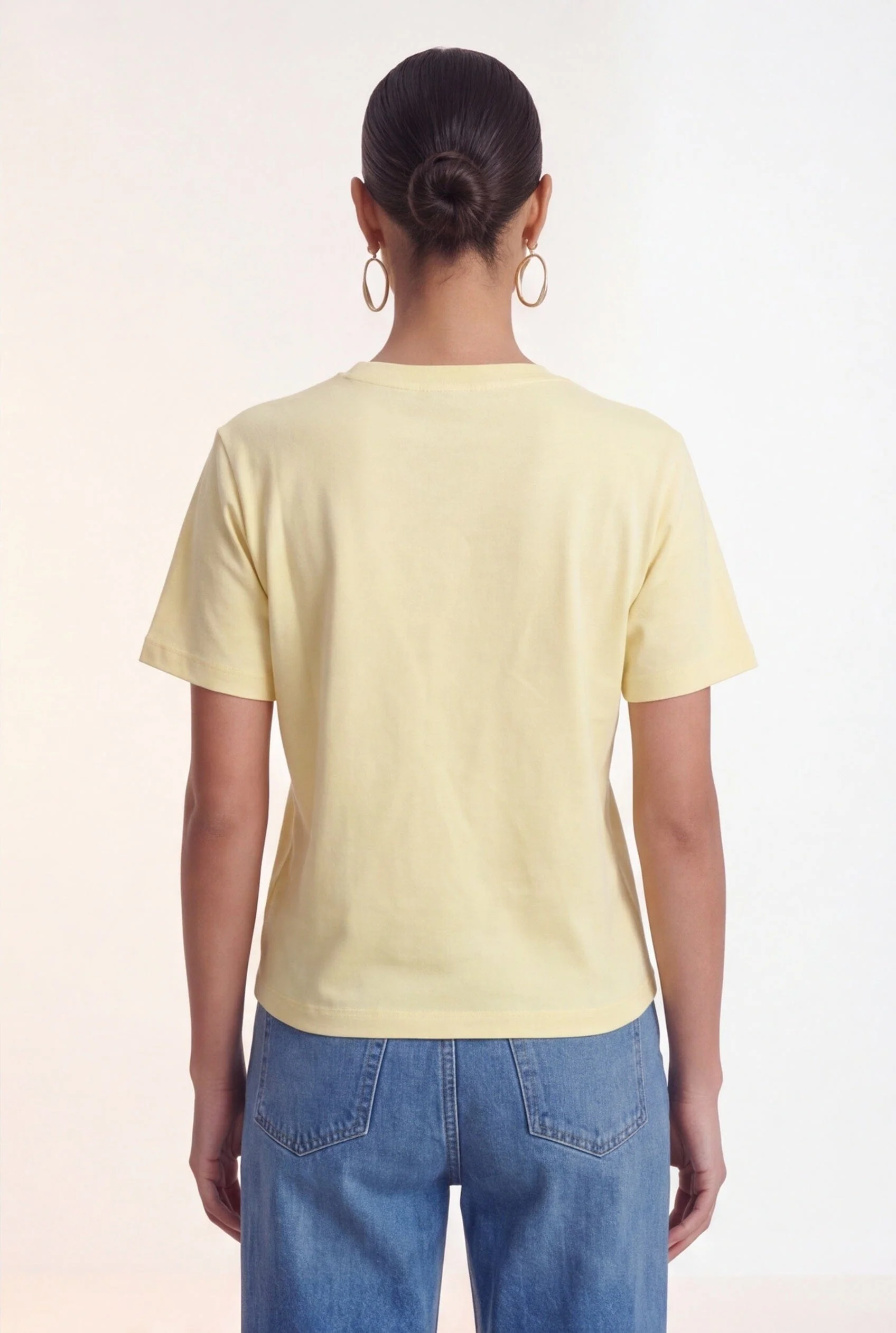 TEE-SHIRT 100% COTON - COEUR - JAUNE - Image 4