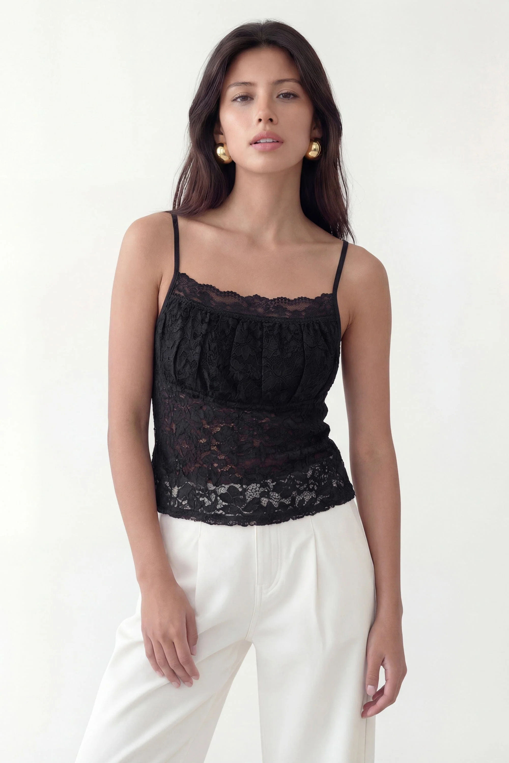 TOP DENTELLE - CURTIS - NOIR - Image 3