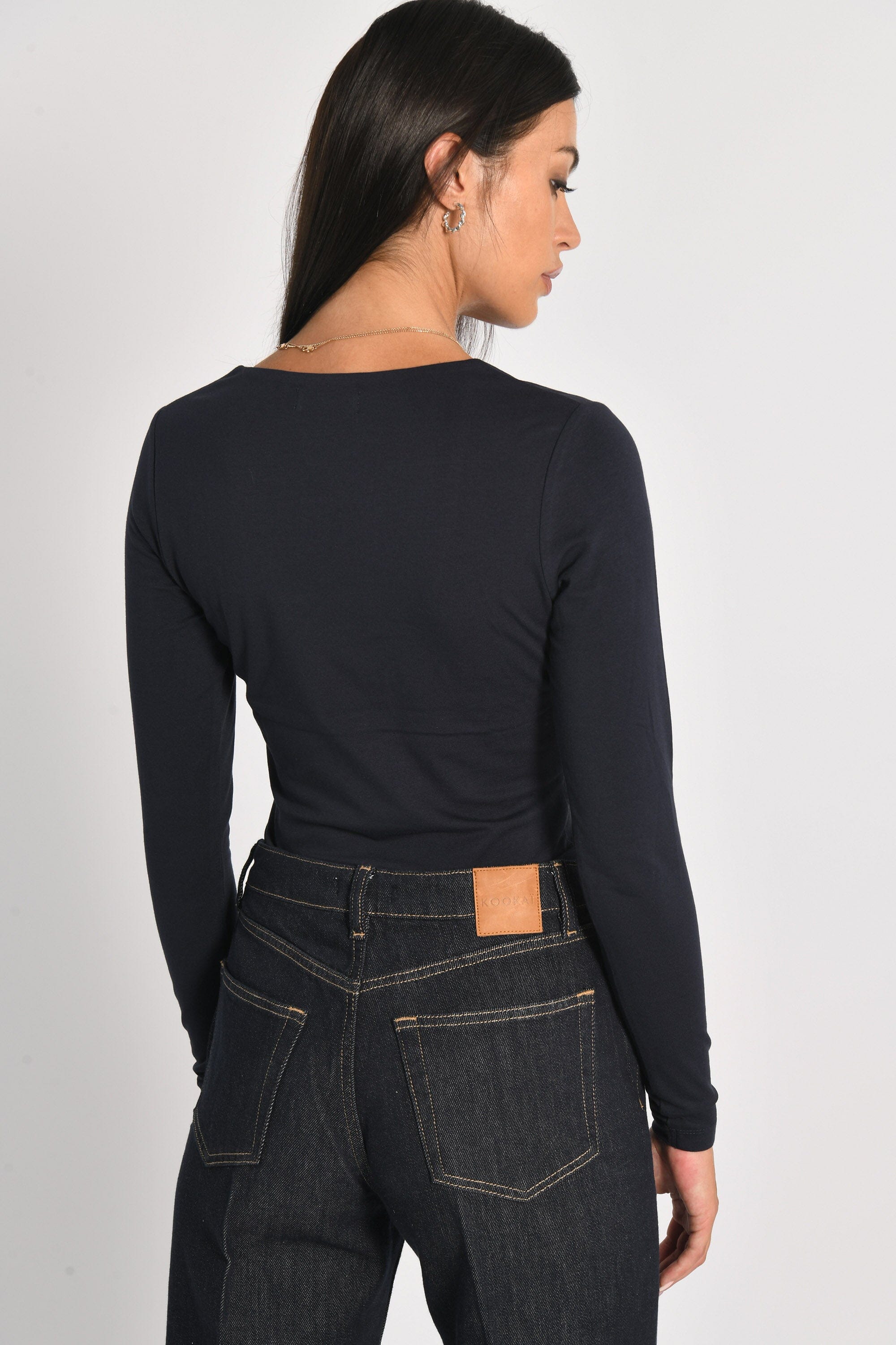T-SHIRT COL CARRÉ CLEMENTINE NAVY - Image 5