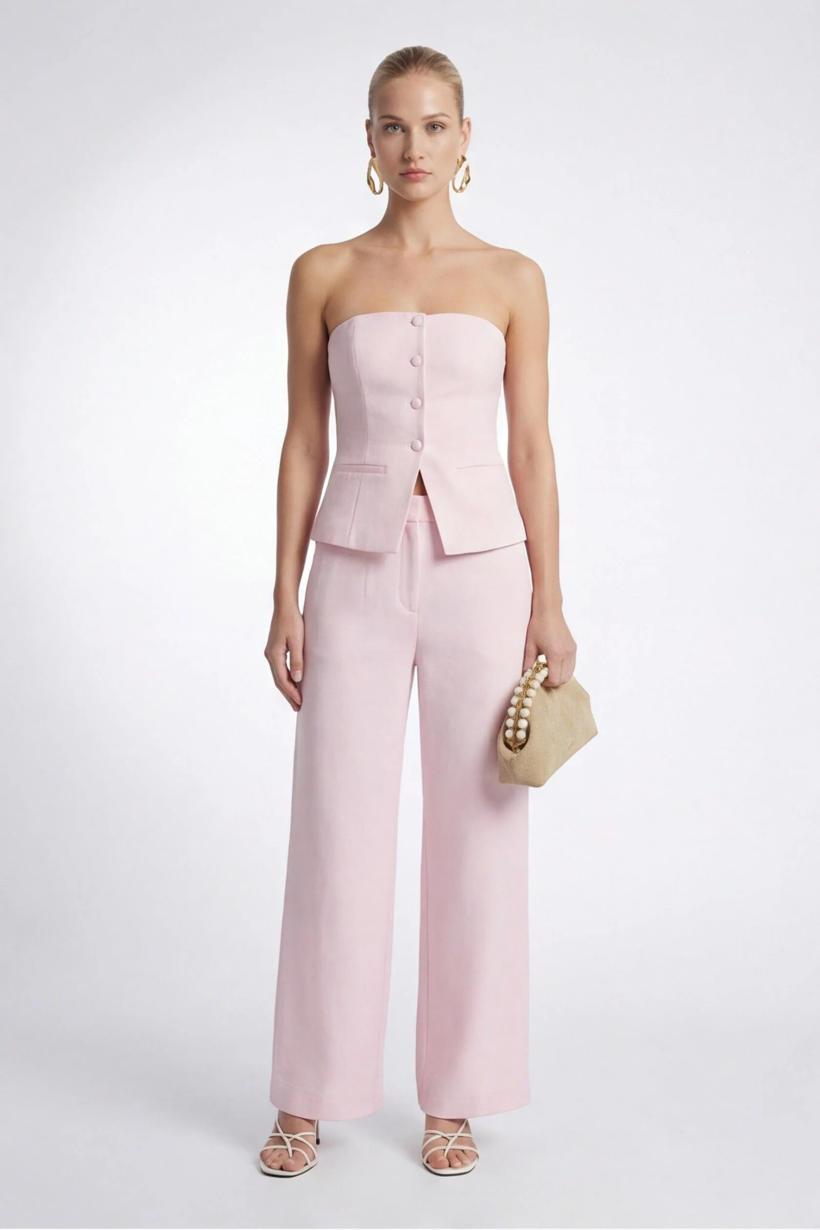 TOP BUSTIER - CLEO - POUDRE