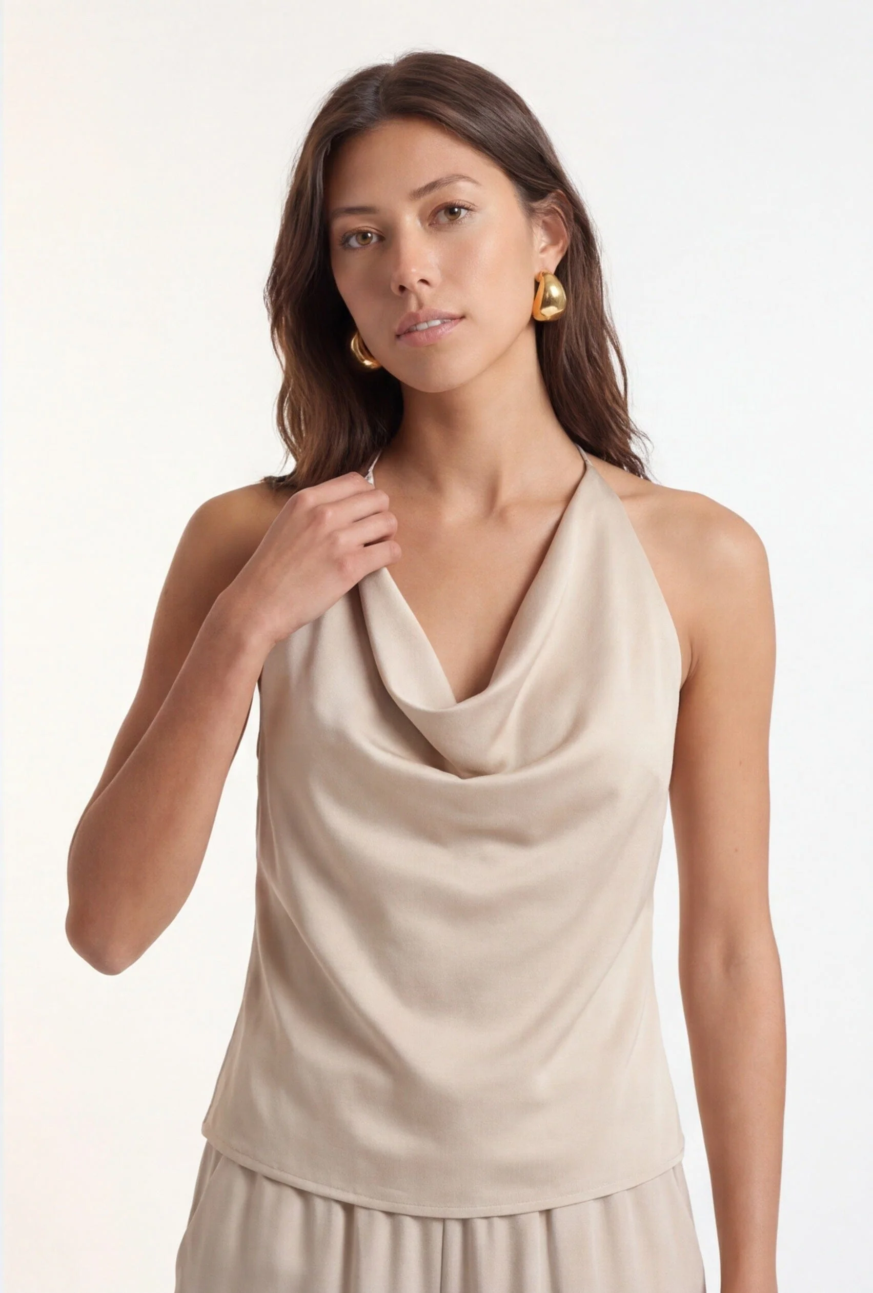 TOP DOS NU - CRYSTAL - BEIGE