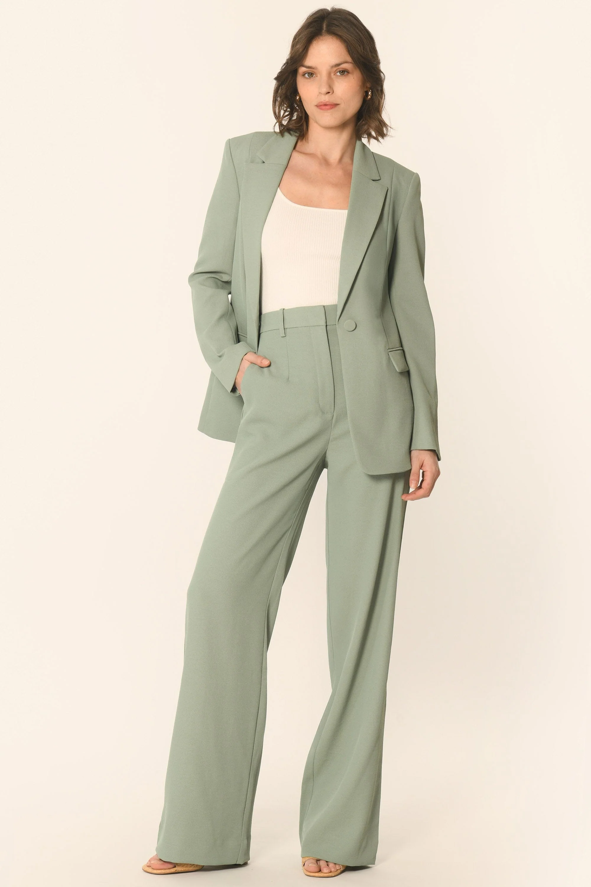 VESTE LONGUE - SAUGE - ALBA - Image 3